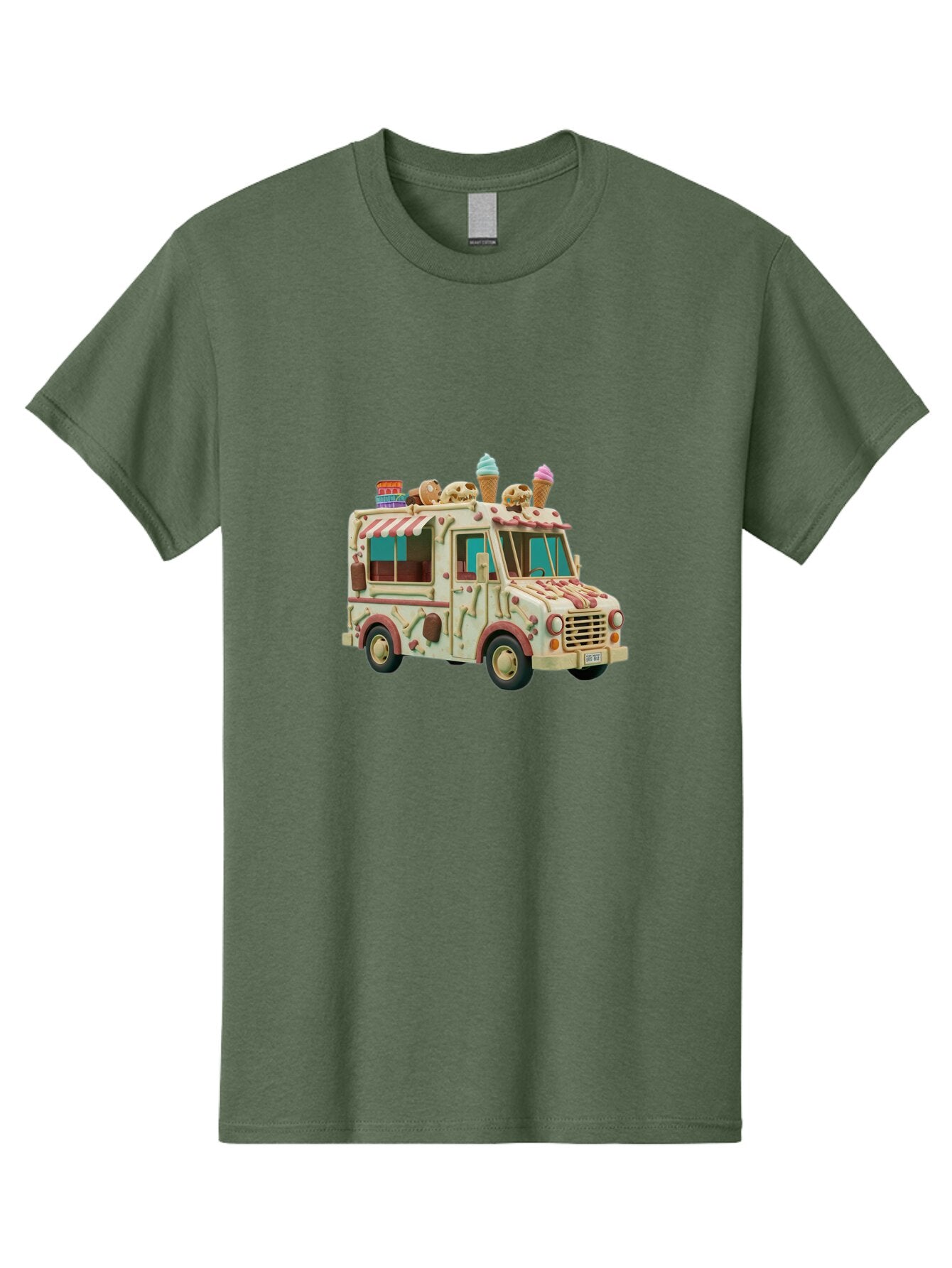 Ice-Cream-Truck Men'S Graphic Tee, 100% Cotton, Comfortable Casual Summer Wear, Machine Washable, Vintage Camera, Old Camera, Antique Camera, Black Camera, Classic Photography, Photography Equipment, Nostalgic Device, Film Camera, Camera Art Bam679 7