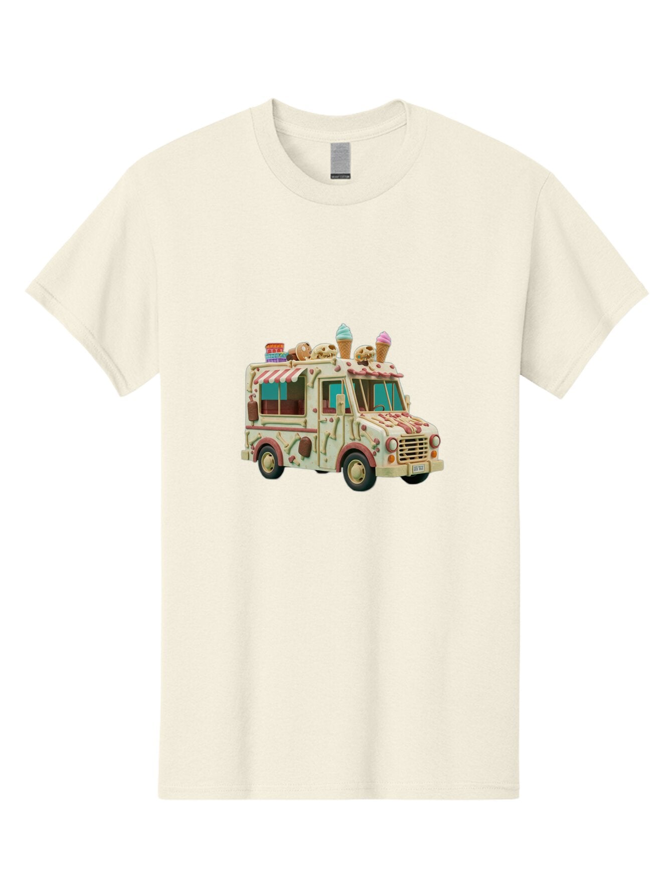 Ice-Cream-Truck Men'S Graphic Tee, 100% Cotton, Comfortable Casual Summer Wear, Machine Washable, Vintage Camera, Old Camera, Antique Camera, Black Camera, Classic Photography, Photography Equipment, Nostalgic Device, Film Camera, Camera Art Bam679 4