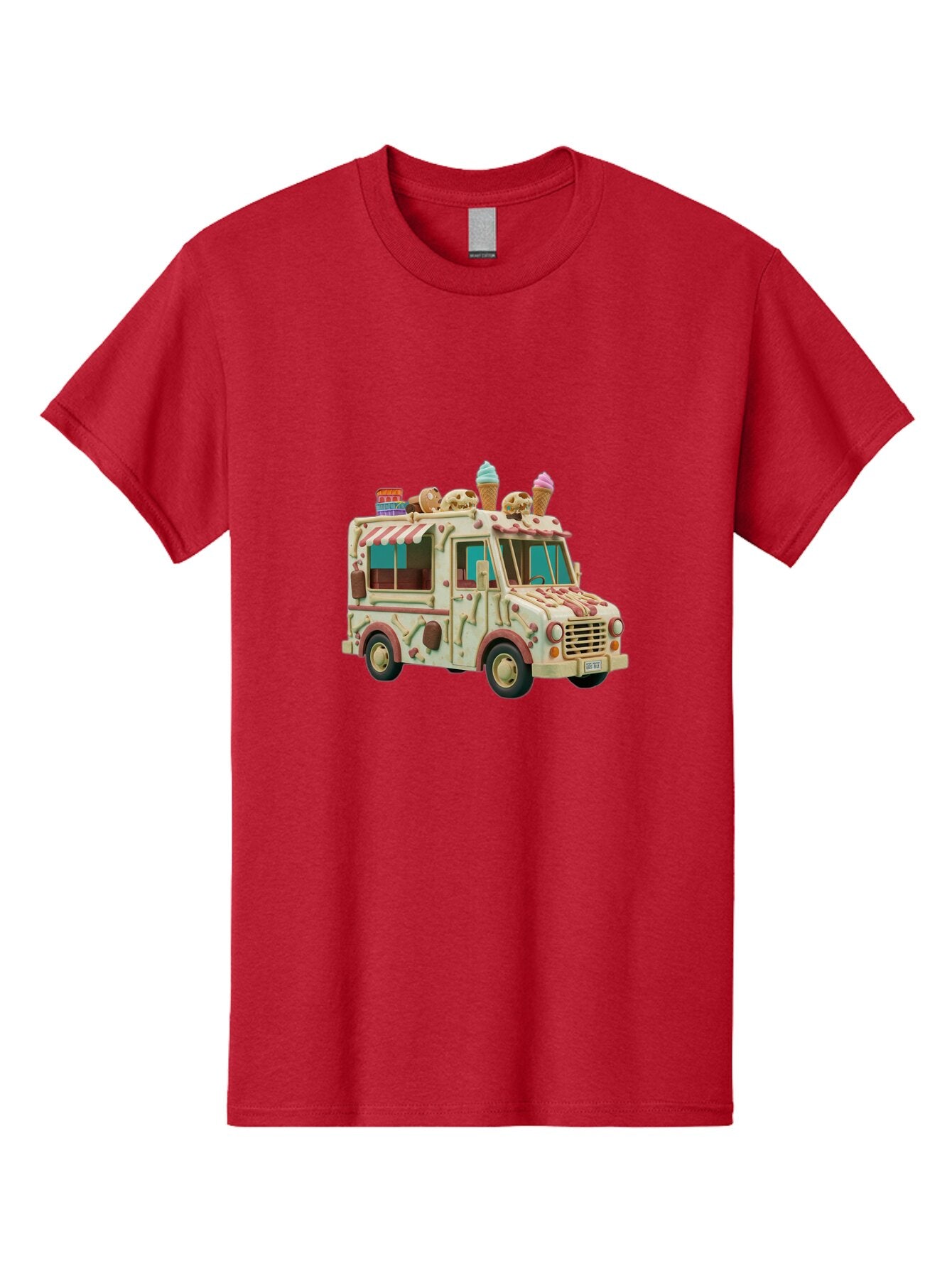 Ice-Cream-Truck Men'S Graphic Tee, 100% Cotton, Comfortable Casual Summer Wear, Machine Washable, Vintage Camera, Old Camera, Antique Camera, Black Camera, Classic Photography, Photography Equipment, Nostalgic Device, Film Camera, Camera Art Bam679 6