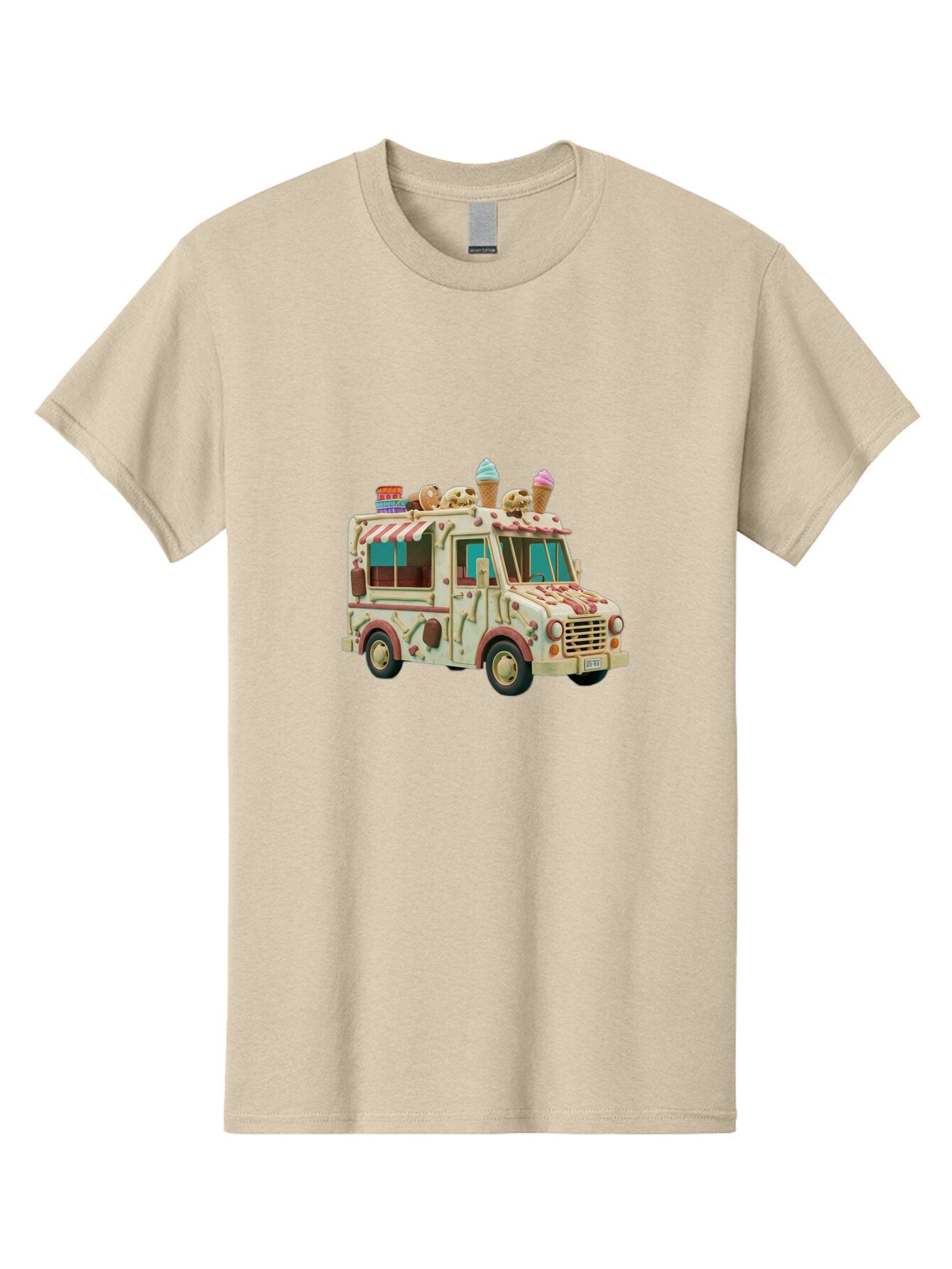 Ice-Cream-Truck Men'S Graphic Tee, 100% Cotton, Comfortable Casual Summer Wear, Machine Washable, Vintage Camera, Old Camera, Antique Camera, Black Camera, Classic Photography, Photography Equipment, Nostalgic Device, Film Camera, Camera Art Bam679 15