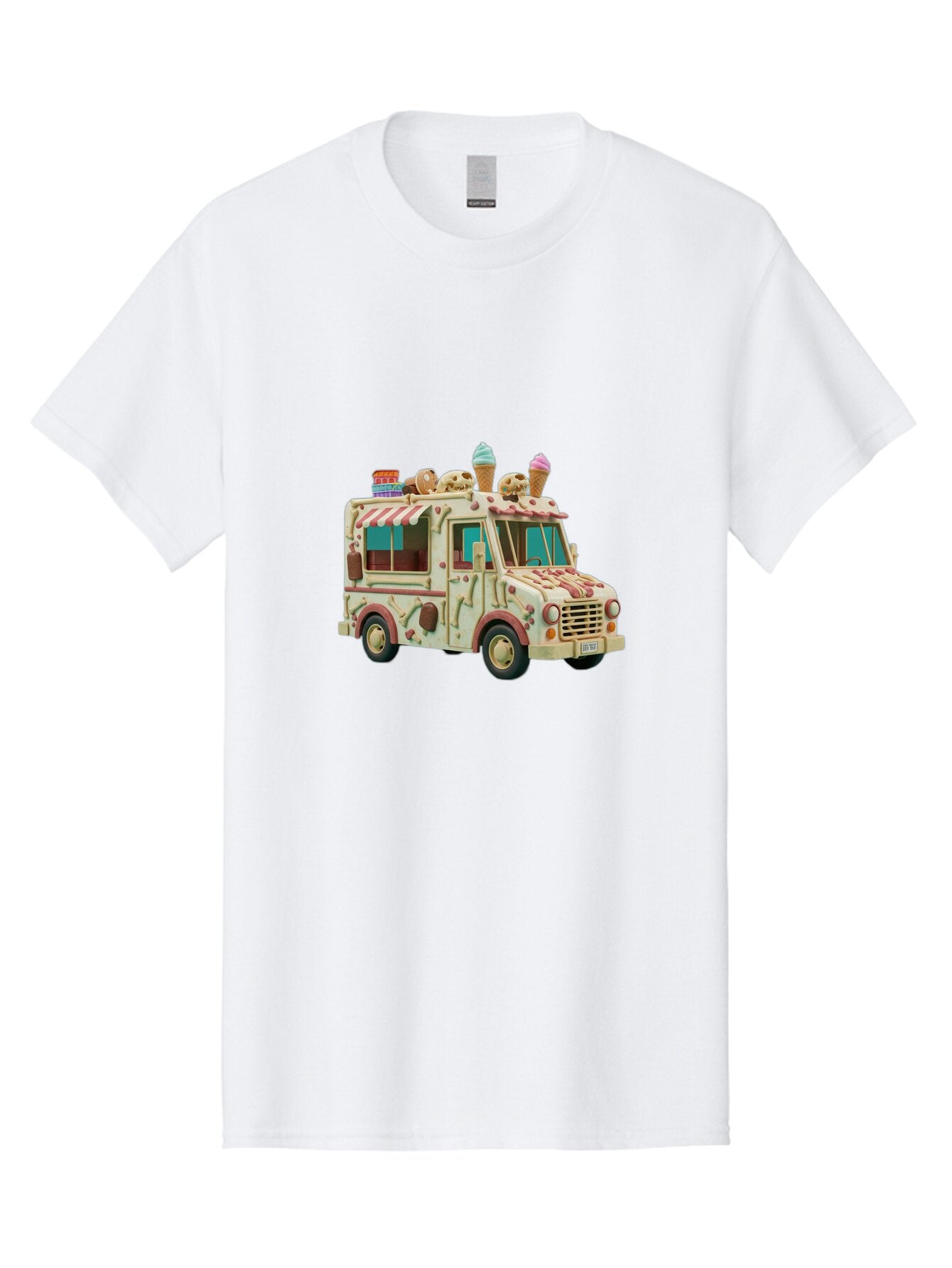 Ice-Cream-Truck Men'S Graphic Tee, 100% Cotton, Comfortable Casual Summer Wear, Machine Washable, Vintage Camera, Old Camera, Antique Camera, Black Camera, Classic Photography, Photography Equipment, Nostalgic Device, Film Camera, Camera Art Bam679 5