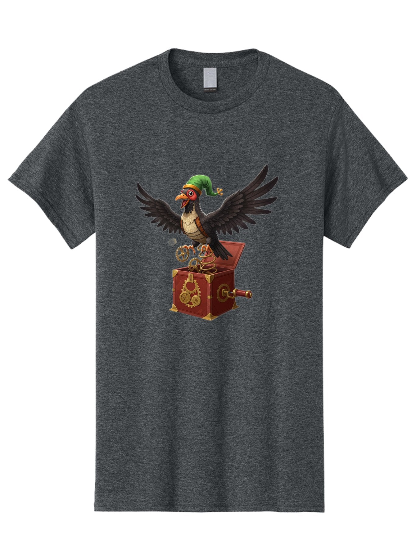 Jack-In-The-Box-Bird Men'S Graphic Tee, 100% Cotton, Comfortable Casual Summer Wear, Machine Washable, Vintage Camera, Old Camera, Antique Camera, Black Camera, Classic Photography, Photography Equipment, Nostalgic Device, Film Camera, Bam692 7