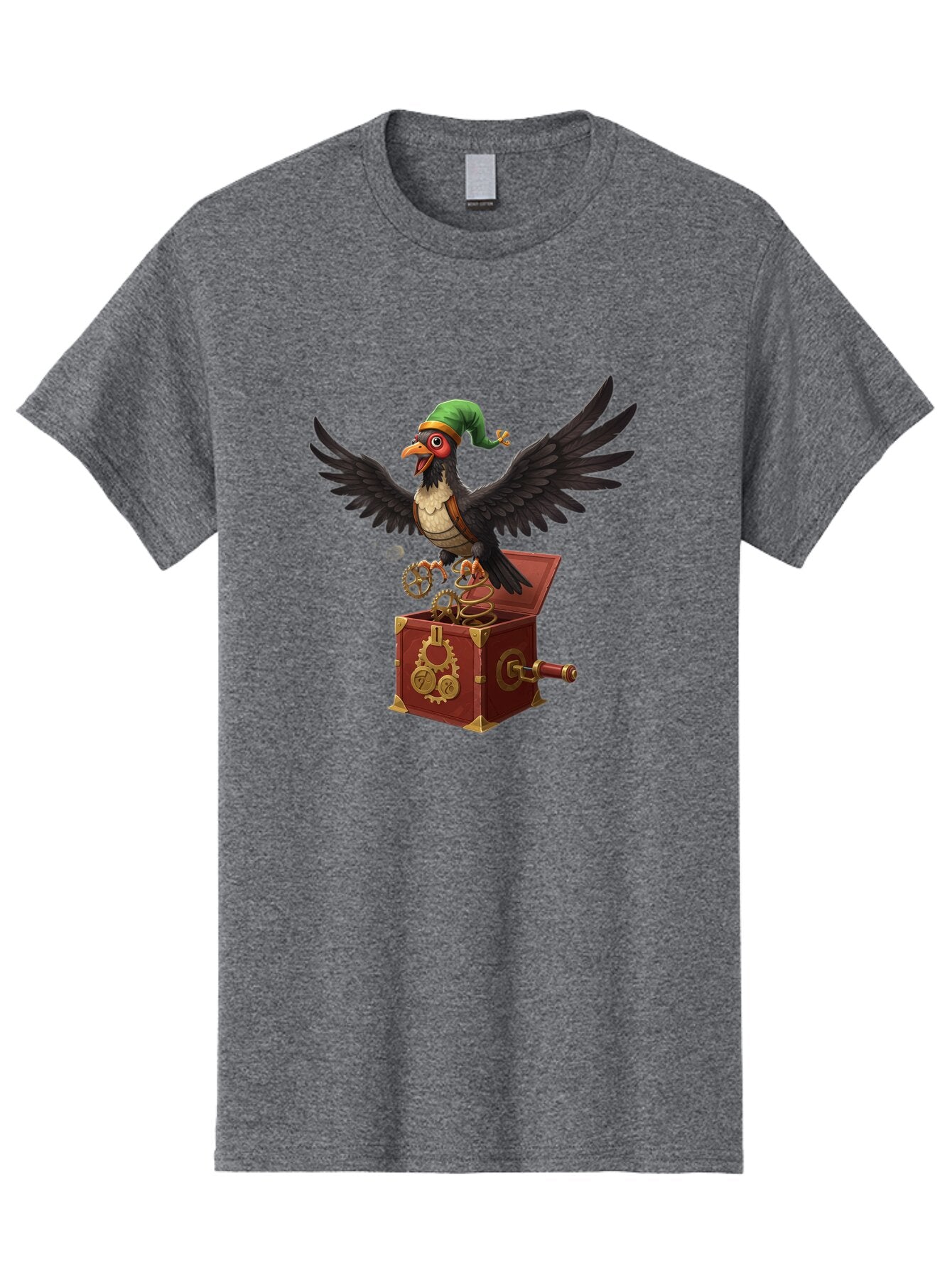 Jack-In-The-Box-Bird Men'S Graphic Tee, 100% Cotton, Comfortable Casual Summer Wear, Machine Washable, Vintage Camera, Old Camera, Antique Camera, Black Camera, Classic Photography, Photography Equipment, Nostalgic Device, Film Camera, Bam692 11