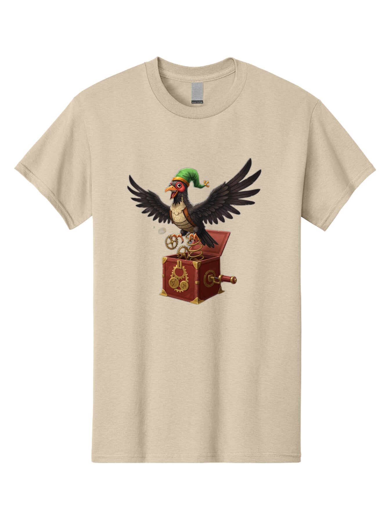 Jack-In-The-Box-Bird Men'S Graphic Tee, 100% Cotton, Comfortable Casual Summer Wear, Machine Washable, Vintage Camera, Old Camera, Antique Camera, Black Camera, Classic Photography, Photography Equipment, Nostalgic Device, Film Camera, Bam692 4