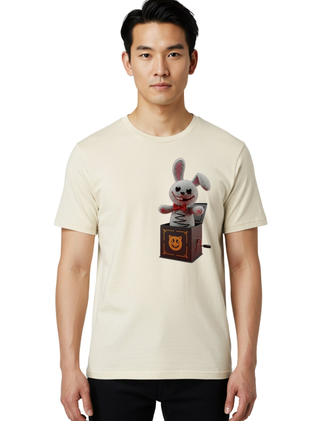 Jack-In-The-Box-Bunny Men'S Graphic Tee, 100% Cotton, Comfortable Casual Summer Wear, Machine Washable, Vintage Camera, Old Camera, Antique Camera, Black Camera, Classic Photography, Photography Equipment, Nostalgic Device, Film Camera, Bam693 27