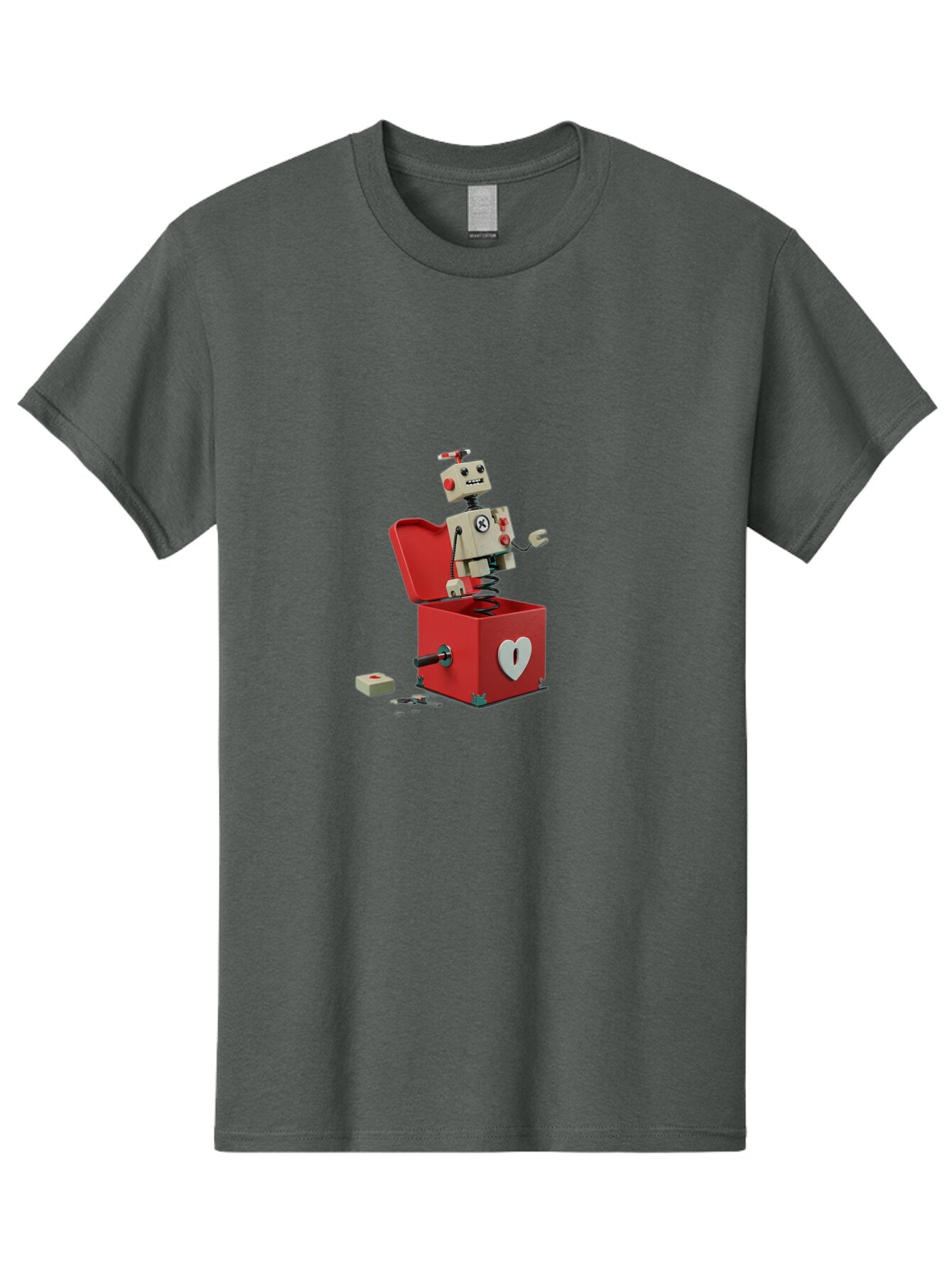 Jack-In-The-Box-Robot Men'S Graphic Tee, 100% Cotton, Comfortable Casual Summer Wear, Machine Washable, Vintage Camera, Old Camera, Antique Camera, Black Camera, Classic Photography, Photography Equipment, Nostalgic Device, Film Camera, Bam696 8