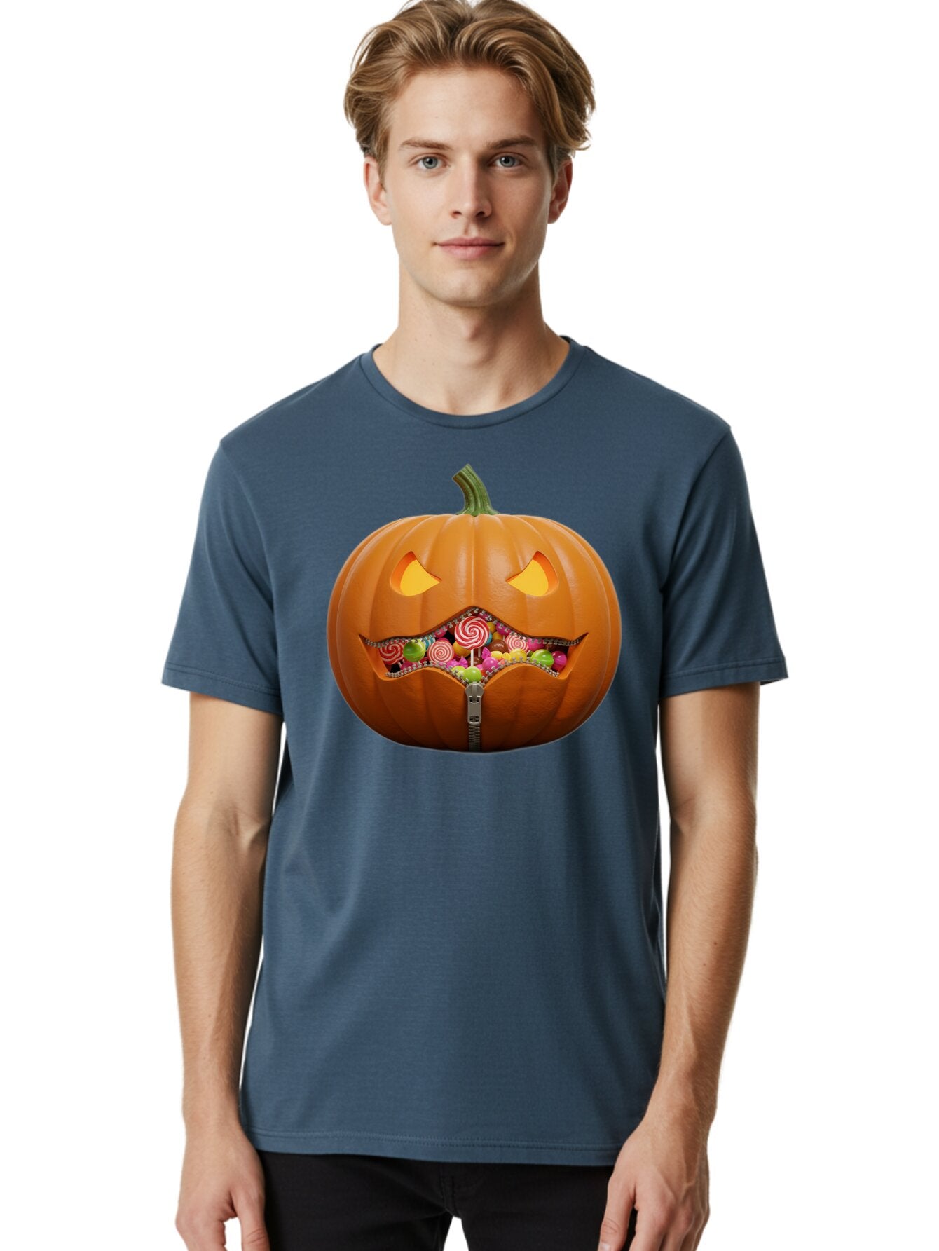 Jack-O-Lantern-Candy Men'S Graphic Tee, 100% Cotton, Comfortable Casual Summer Wear, Machine Washable, Vintage Camera, Old Camera, Antique Camera, Black Camera, Classic Photography, Photography Equipment, Nostalgic Device, Film Camera, Bam700 28