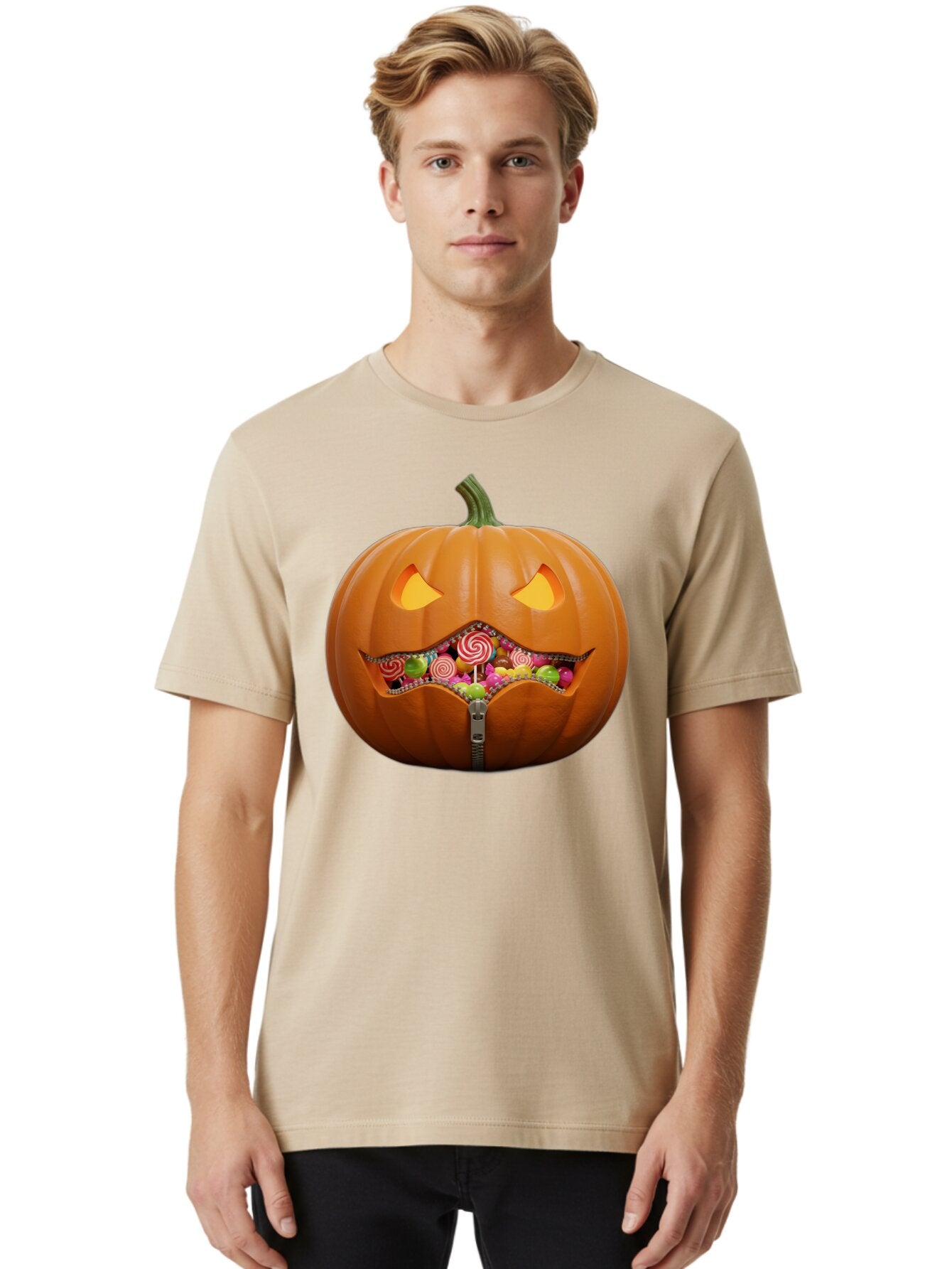 Jack-O-Lantern-Candy Men'S Graphic Tee, 100% Cotton, Comfortable Casual Summer Wear, Machine Washable, Vintage Camera, Old Camera, Antique Camera, Black Camera, Classic Photography, Photography Equipment, Nostalgic Device, Film Camera, Bam700 22