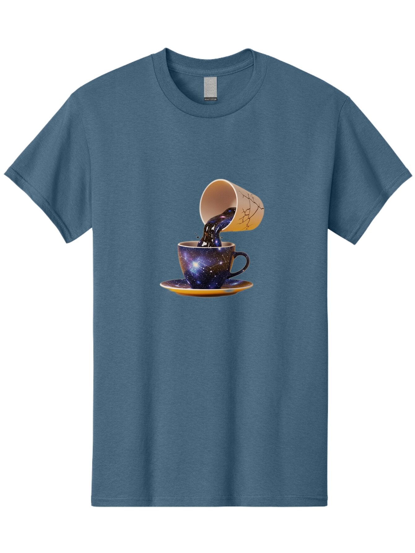 Kintsugi-Tea-Cup Men'S Graphic Tee, 100% Cotton, Comfortable Casual Summer Wear, Machine Washable, Vintage Camera, Old Camera, Antique Camera, Black Camera, Classic Photography, Photography Equipment, Nostalgic Device, Film Camera, Camera Art Bam716