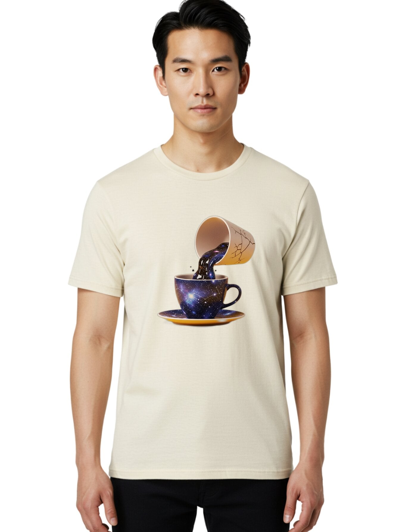 Kintsugi-Tea-Cup Men'S Graphic Tee, 100% Cotton, Comfortable Casual Summer Wear, Machine Washable, Vintage Camera, Old Camera, Antique Camera, Black Camera, Classic Photography, Photography Equipment, Nostalgic Device, Film Camera, Camera Art Bam716 30