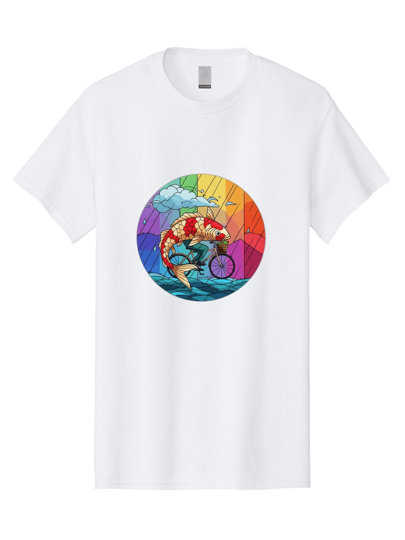 Koi-Fish-Riding-Bicycle Men'S Graphic Tee, 100% Cotton, Comfortable Casual Summer Wear, Machine Washable, Vintage Camera, Old Camera, Antique Camera, Black Camera, Classic Photography, Photography Equipment, Nostalgic Device, Film Camera, Bam723