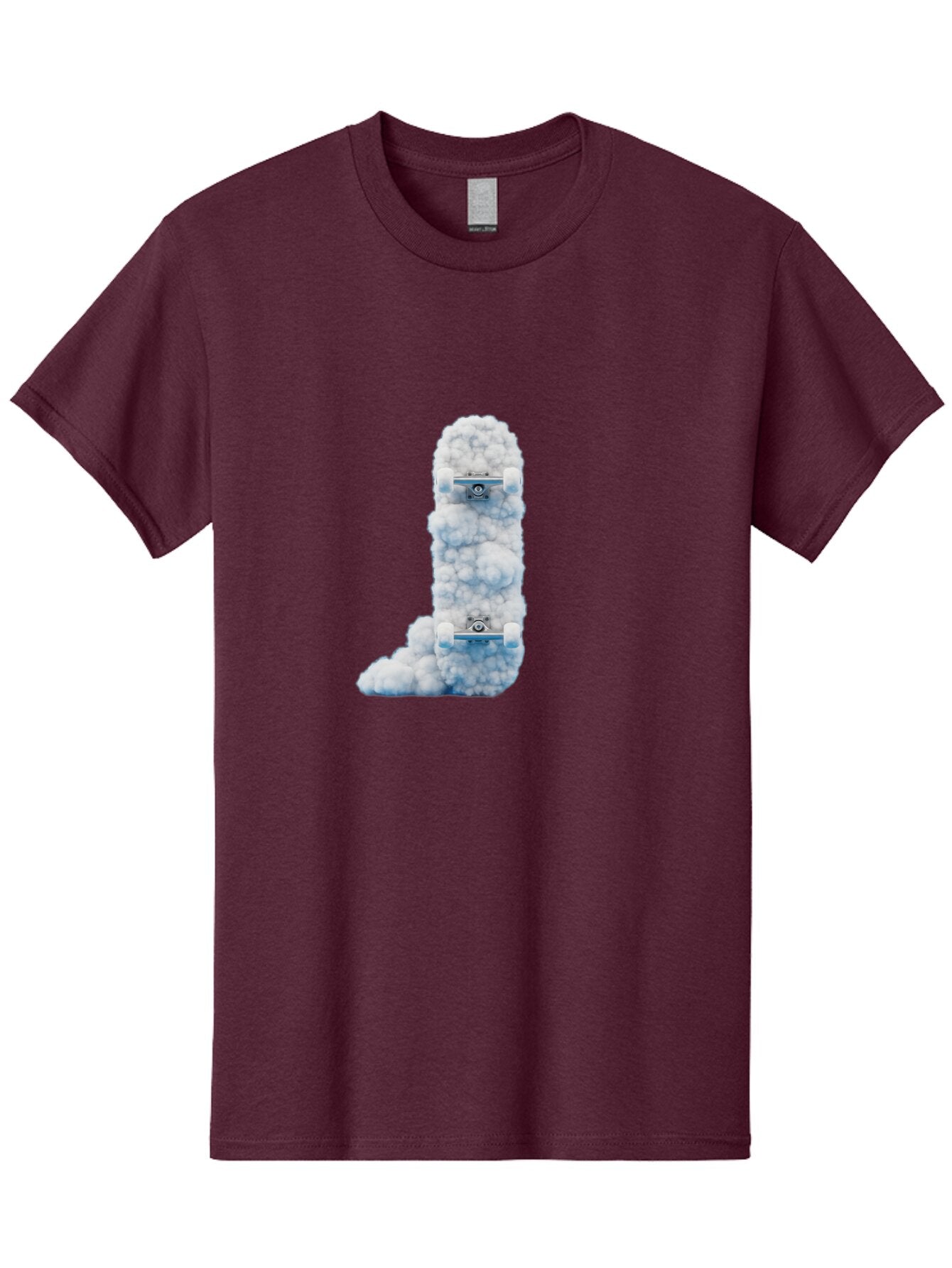 L-Shaped-Skateboards-In-Clouds Men'S Graphic Tee, 100% Cotton, Comfortable Casual Summer Wear, Machine Washable, Vintage Camera, Old Camera, Antique Camera, Black Camera, Classic Photography, Photography Equipment, Nostalgic Device, Bam726 7