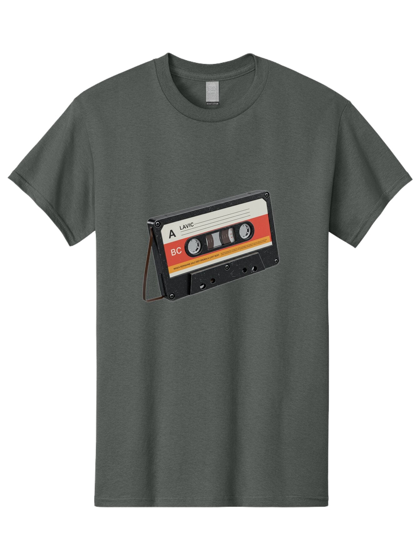 Lavic-Cassette-Tape Men'S Graphic Tee, 100% Cotton, Comfortable Casual Summer Wear, Machine Washable, Vintage Camera, Old Camera, Antique Camera, Black Camera, Classic Photography, Photography Equipment, Nostalgic Device, Film Camera, Bam751 13