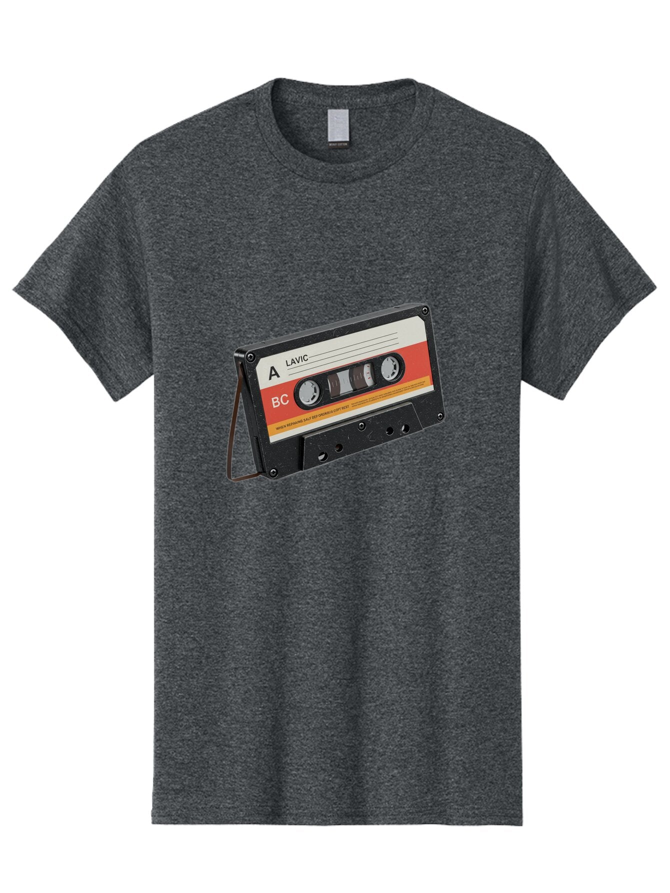 Lavic-Cassette-Tape Men'S Graphic Tee, 100% Cotton, Comfortable Casual Summer Wear, Machine Washable, Vintage Camera, Old Camera, Antique Camera, Black Camera, Classic Photography, Photography Equipment, Nostalgic Device, Film Camera, Bam751 15