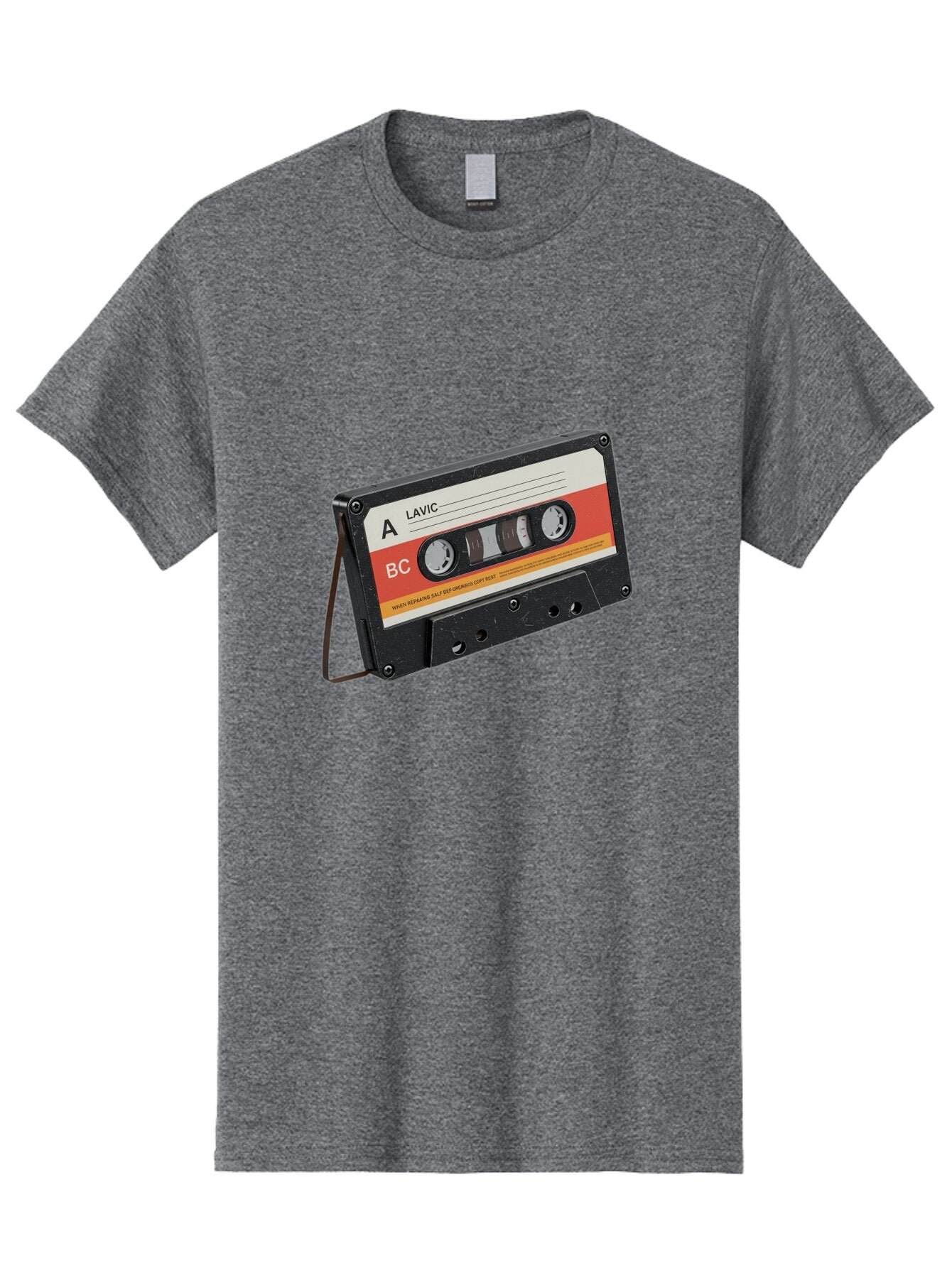Lavic-Cassette-Tape Men'S Graphic Tee, 100% Cotton, Comfortable Casual Summer Wear, Machine Washable, Vintage Camera, Old Camera, Antique Camera, Black Camera, Classic Photography, Photography Equipment, Nostalgic Device, Film Camera, Bam751 11