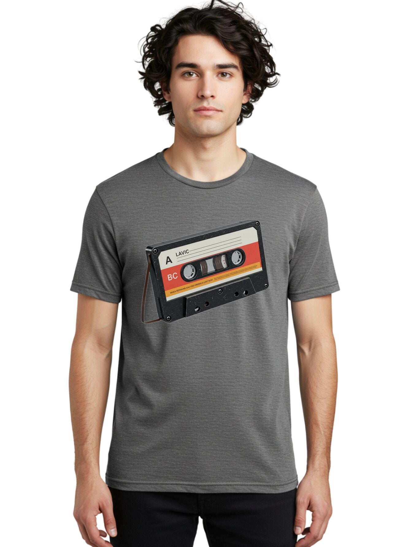 Lavic-Cassette-Tape Men'S Graphic Tee, 100% Cotton, Comfortable Casual Summer Wear, Machine Washable, Vintage Camera, Old Camera, Antique Camera, Black Camera, Classic Photography, Photography Equipment, Nostalgic Device, Film Camera, Bam751 27