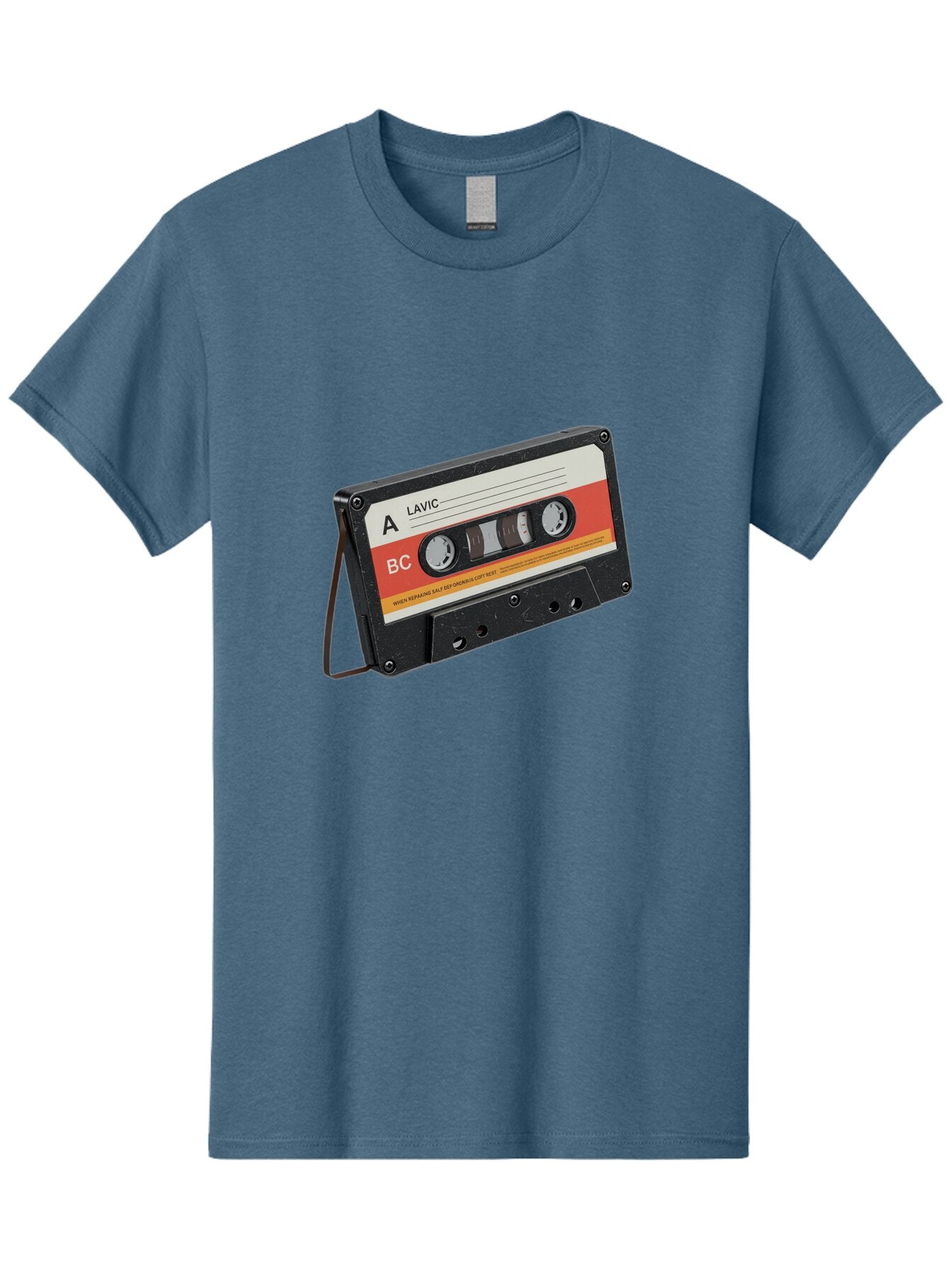 Lavic-Cassette-Tape Men'S Graphic Tee, 100% Cotton, Comfortable Casual Summer Wear, Machine Washable, Vintage Camera, Old Camera, Antique Camera, Black Camera, Classic Photography, Photography Equipment, Nostalgic Device, Film Camera, Bam751 5