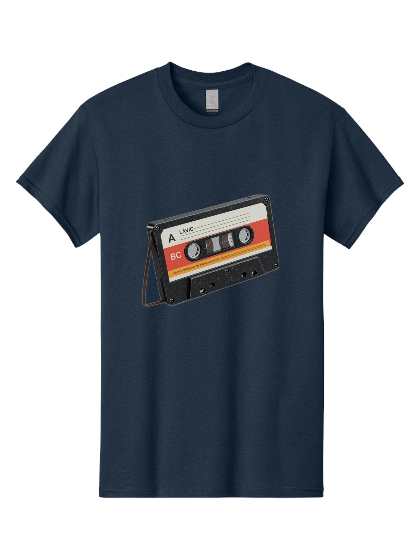 Lavic-Cassette-Tape Men'S Graphic Tee, 100% Cotton, Comfortable Casual Summer Wear, Machine Washable, Vintage Camera, Old Camera, Antique Camera, Black Camera, Classic Photography, Photography Equipment, Nostalgic Device, Film Camera, Bam751 3