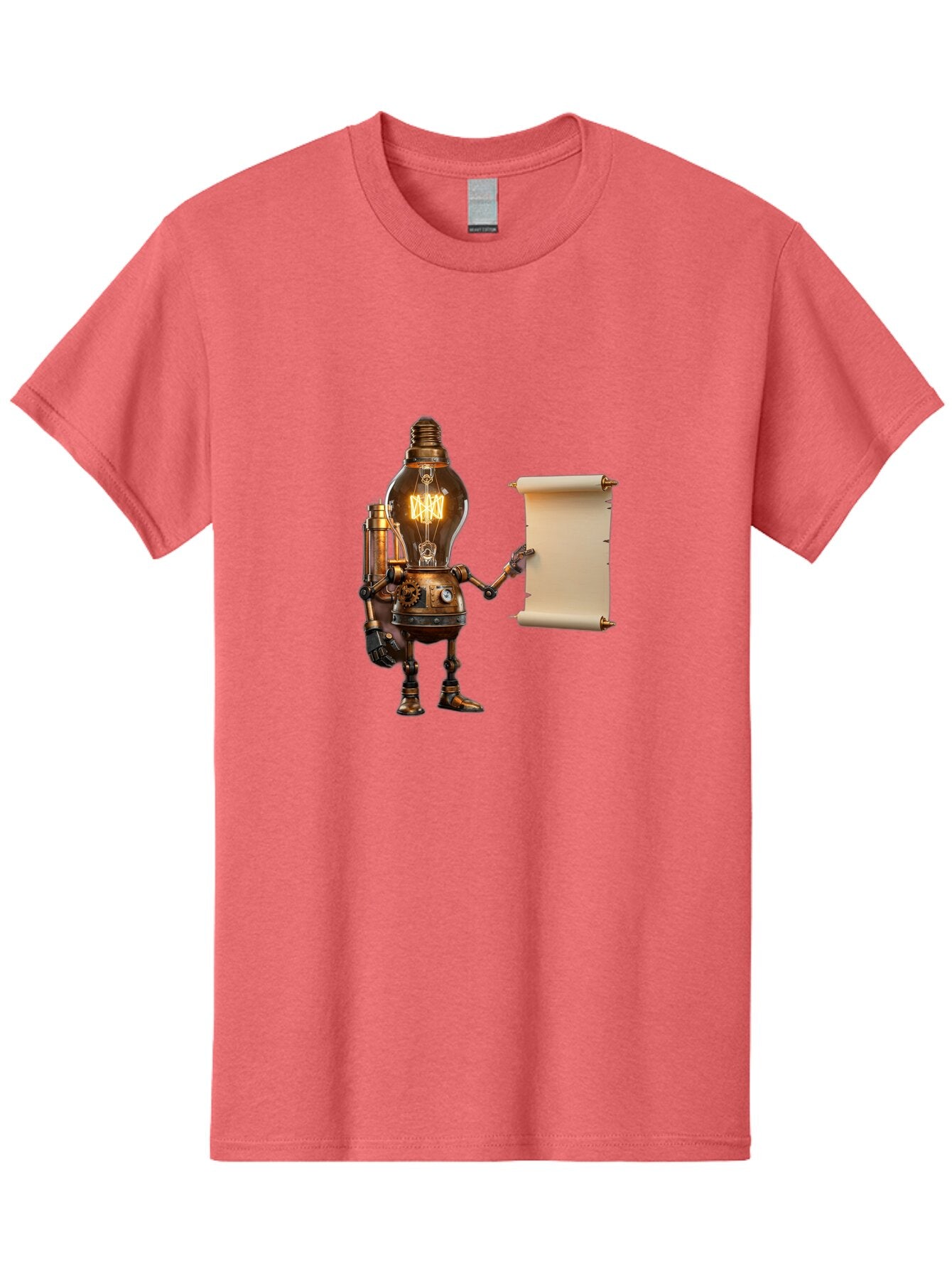 Light-Bulb-Robot Men'S Graphic Tee, 100% Cotton, Comfortable Casual Summer Wear, Machine Washable, Vintage Camera, Old Camera, Antique Camera, Black Camera, Classic Photography, Photography Equipment, Nostalgic Device, Film Camera, Camera Art Bam766