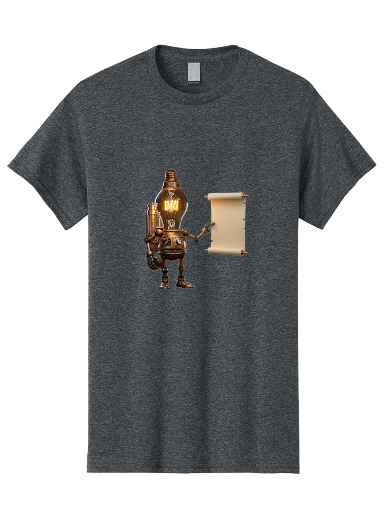 Light-Bulb-Robot Men'S Graphic Tee, 100% Cotton, Comfortable Casual Summer Wear, Machine Washable, Vintage Camera, Old Camera, Antique Camera, Black Camera, Classic Photography, Photography Equipment, Nostalgic Device, Film Camera, Camera Art Bam766 13