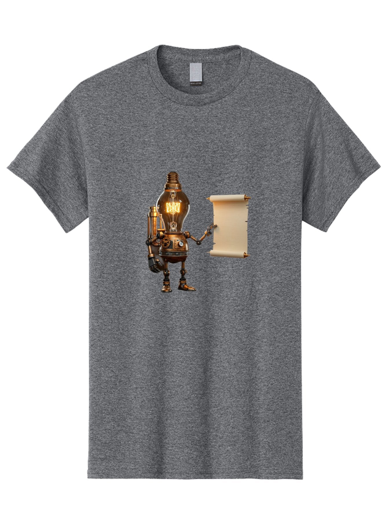 Light-Bulb-Robot Men'S Graphic Tee, 100% Cotton, Comfortable Casual Summer Wear, Machine Washable, Vintage Camera, Old Camera, Antique Camera, Black Camera, Classic Photography, Photography Equipment, Nostalgic Device, Film Camera, Camera Art Bam766 4