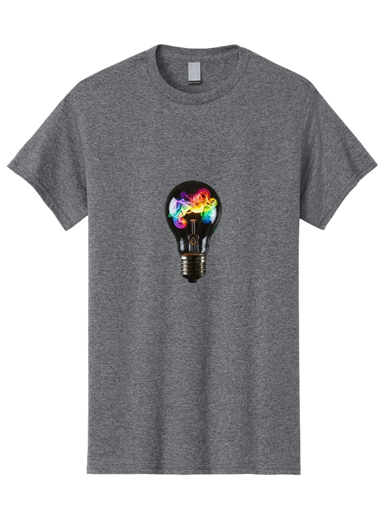 Light-Bulb-With-Swirling-Colors Men'S Graphic Tee, 100% Cotton, Comfortable Casual Summer Wear, Machine Washable, Vintage Camera, Old Camera, Antique Camera, Black Camera, Classic Photography, Photography Equipment, Nostalgic Device, Bam767 13