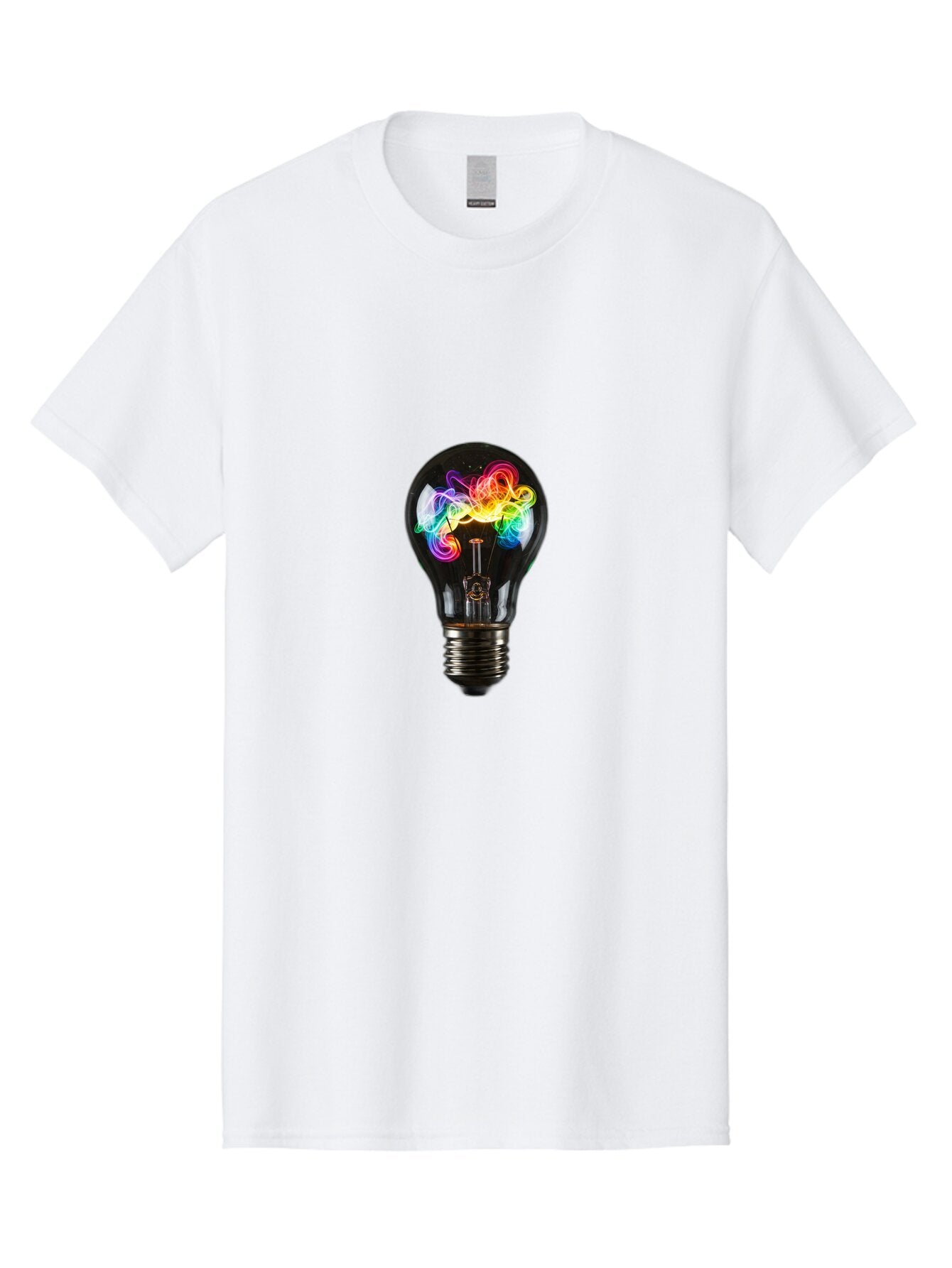 Light-Bulb-With-Swirling-Colors Men'S Graphic Tee, 100% Cotton, Comfortable Casual Summer Wear, Machine Washable, Vintage Camera, Old Camera, Antique Camera, Black Camera, Classic Photography, Photography Equipment, Nostalgic Device, Bam767 11