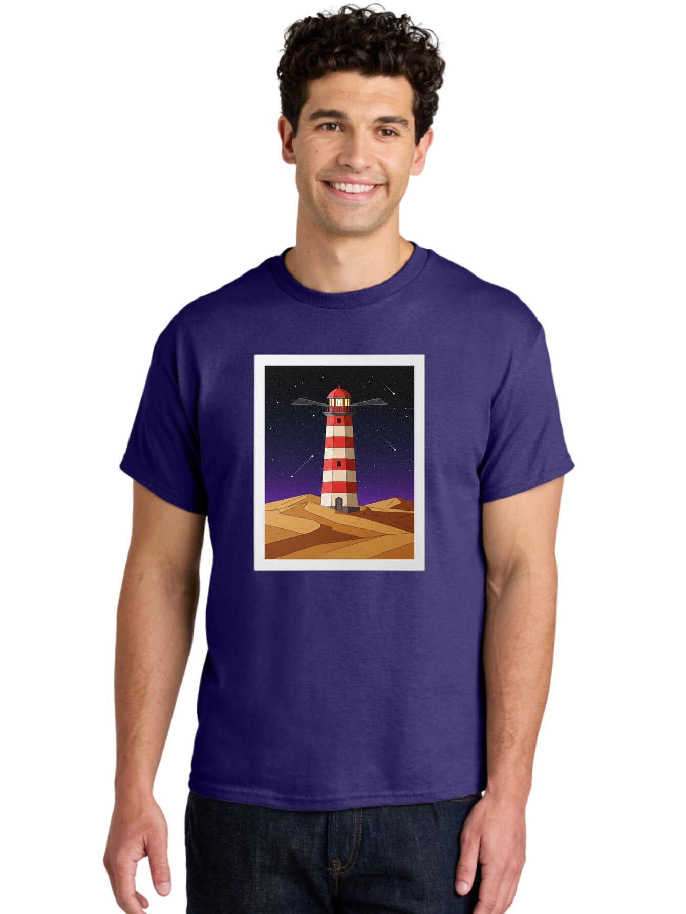 Lighthouse-2 Men'S Graphic Tee, 100% Cotton, Comfortable Casual Summer Wear, Machine Washable, Vintage Camera, Old Camera, Antique Camera, Black Camera, Classic Photography, Photography Equipment, Nostalgic Device, Film Camera, Camera Art Bam769 22