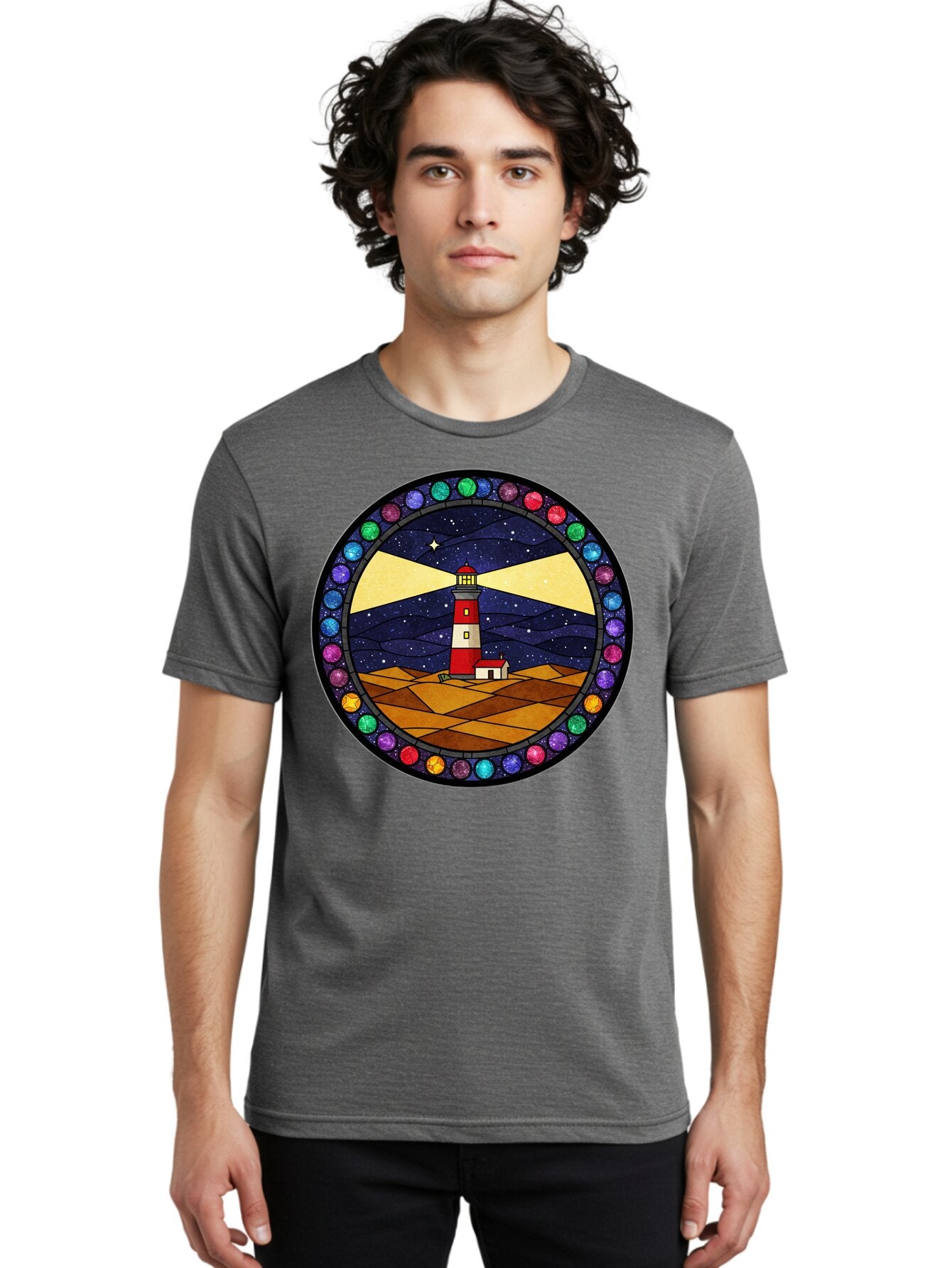 Lighthouse Men'S Graphic Tee, 100% Cotton, Comfortable Casual Summer Wear, Machine Washable, Vintage Camera, Old Camera, Antique Camera, Black Camera, Classic Photography, Photography Equipment, Nostalgic Device, Film Camera, Camera Art Bam770 29