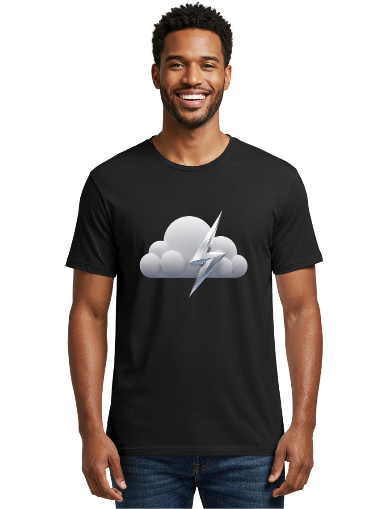 Lightning-Bolt-Cloud Men'S Graphic Tee, 100% Cotton, Comfortable Casual Summer Wear, Machine Washable, Vintage Camera, Old Camera, Antique Camera, Black Camera, Classic Photography, Photography Equipment, Nostalgic Device, Film Camera, Bam771 23
