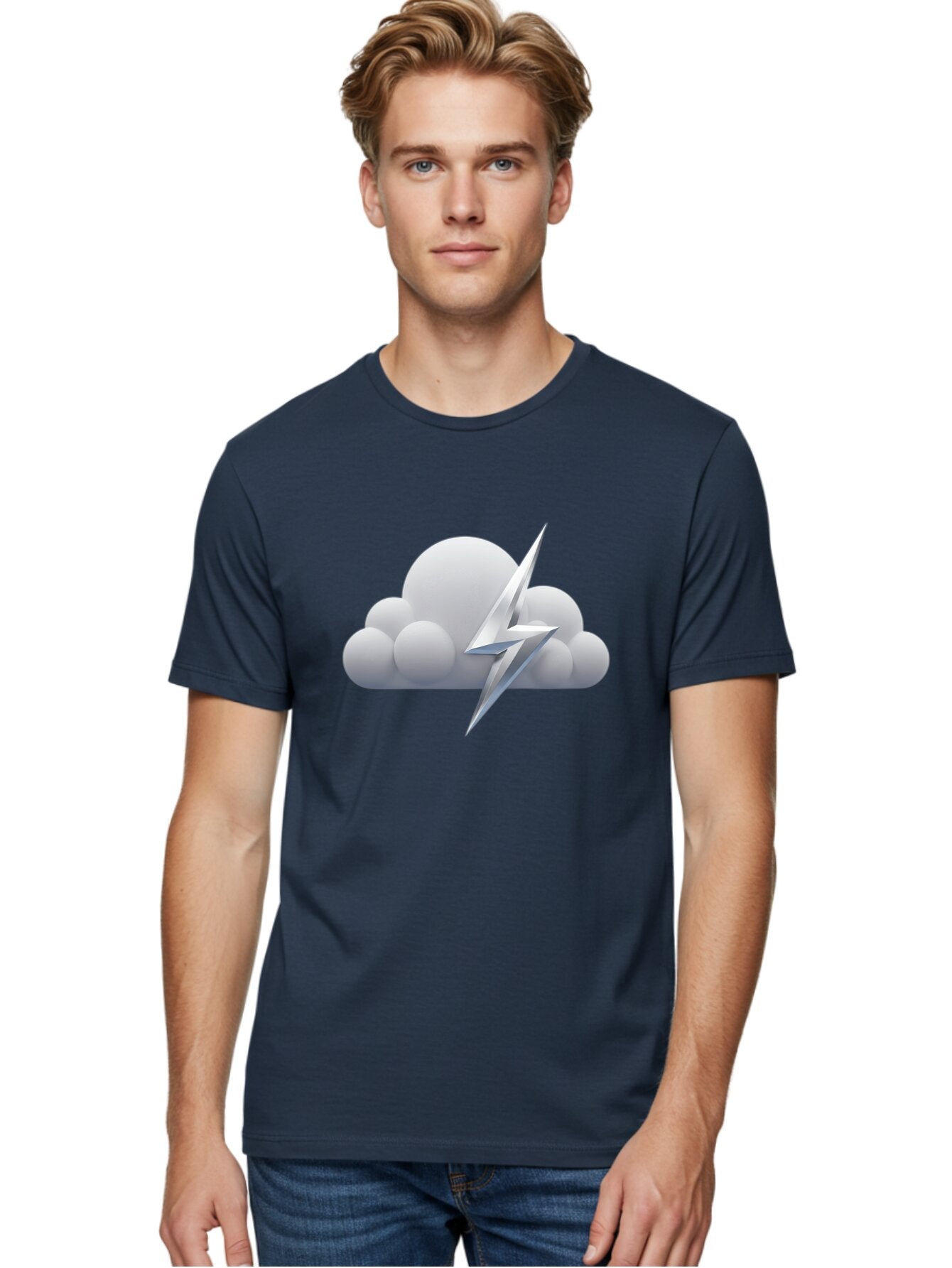 Lightning-Bolt-Cloud Men'S Graphic Tee, 100% Cotton, Comfortable Casual Summer Wear, Machine Washable, Vintage Camera, Old Camera, Antique Camera, Black Camera, Classic Photography, Photography Equipment, Nostalgic Device, Film Camera, Bam771 18
