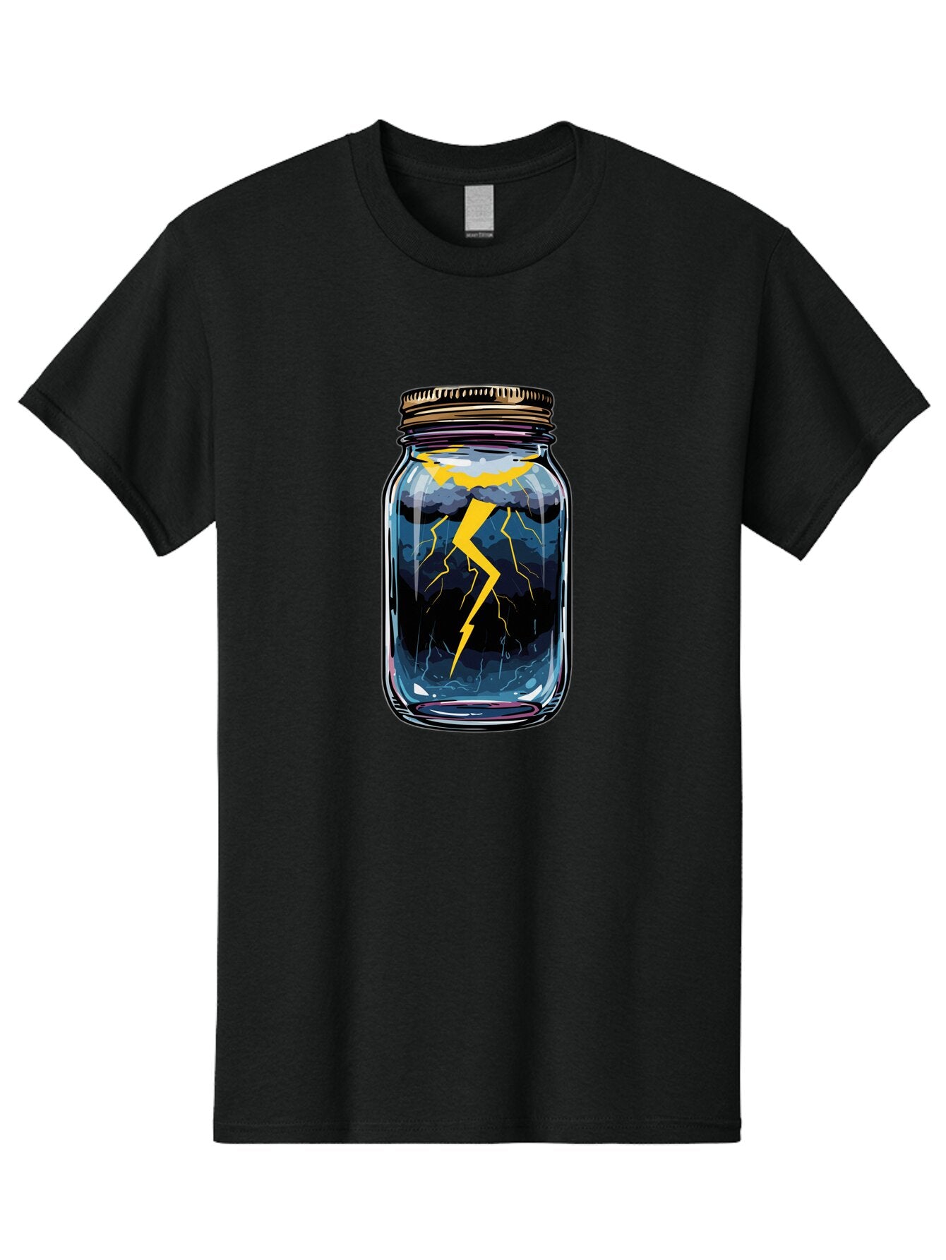 Lightning-In-A-Jar-1 Men'S Graphic Tee, 100% Cotton, Comfortable Casual Summer Wear, Machine Washable, Vintage Camera, Old Camera, Antique Camera, Black Camera, Classic Photography, Photography Equipment, Nostalgic Device, Film Camera, Bam773 8