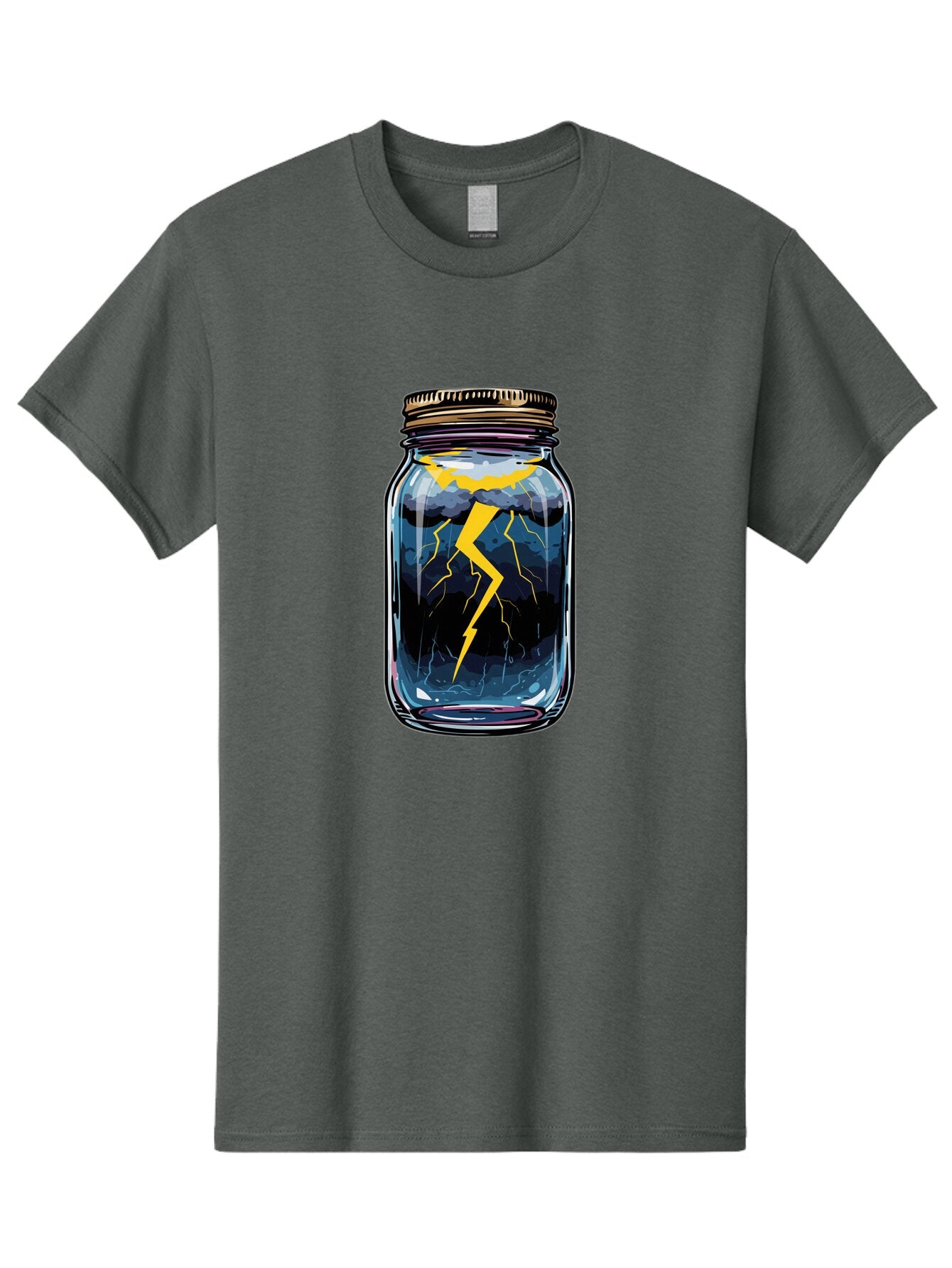 Lightning-In-A-Jar-1 Men'S Graphic Tee, 100% Cotton, Comfortable Casual Summer Wear, Machine Washable, Vintage Camera, Old Camera, Antique Camera, Black Camera, Classic Photography, Photography Equipment, Nostalgic Device, Film Camera, Bam773 13