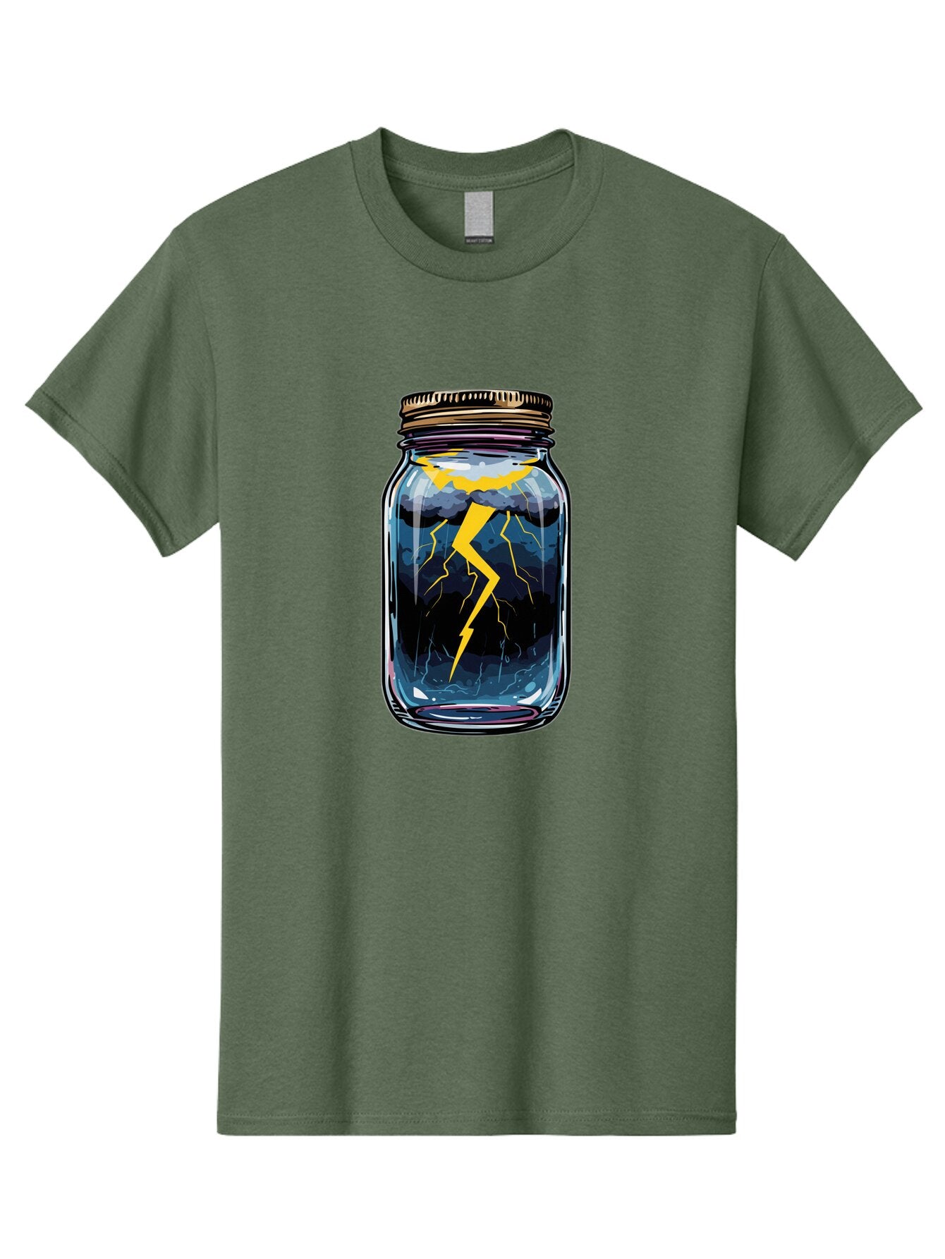 Lightning-In-A-Jar-1 Men'S Graphic Tee, 100% Cotton, Comfortable Casual Summer Wear, Machine Washable, Vintage Camera, Old Camera, Antique Camera, Black Camera, Classic Photography, Photography Equipment, Nostalgic Device, Film Camera, Bam773 7