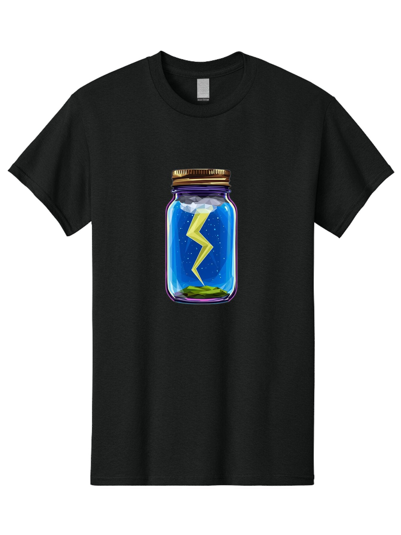 Lightning-In-A-Jar-2 Men'S Graphic Tee, 100% Cotton, Comfortable Casual Summer Wear, Machine Washable, Vintage Camera, Old Camera, Antique Camera, Black Camera, Classic Photography, Photography Equipment, Nostalgic Device, Film Camera, Bam774 10