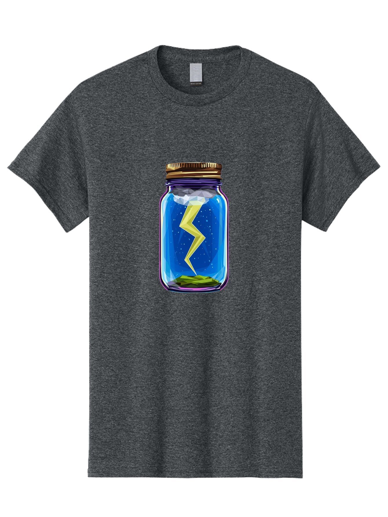 Lightning-In-A-Jar-2 Men'S Graphic Tee, 100% Cotton, Comfortable Casual Summer Wear, Machine Washable, Vintage Camera, Old Camera, Antique Camera, Black Camera, Classic Photography, Photography Equipment, Nostalgic Device, Film Camera, Bam774 12