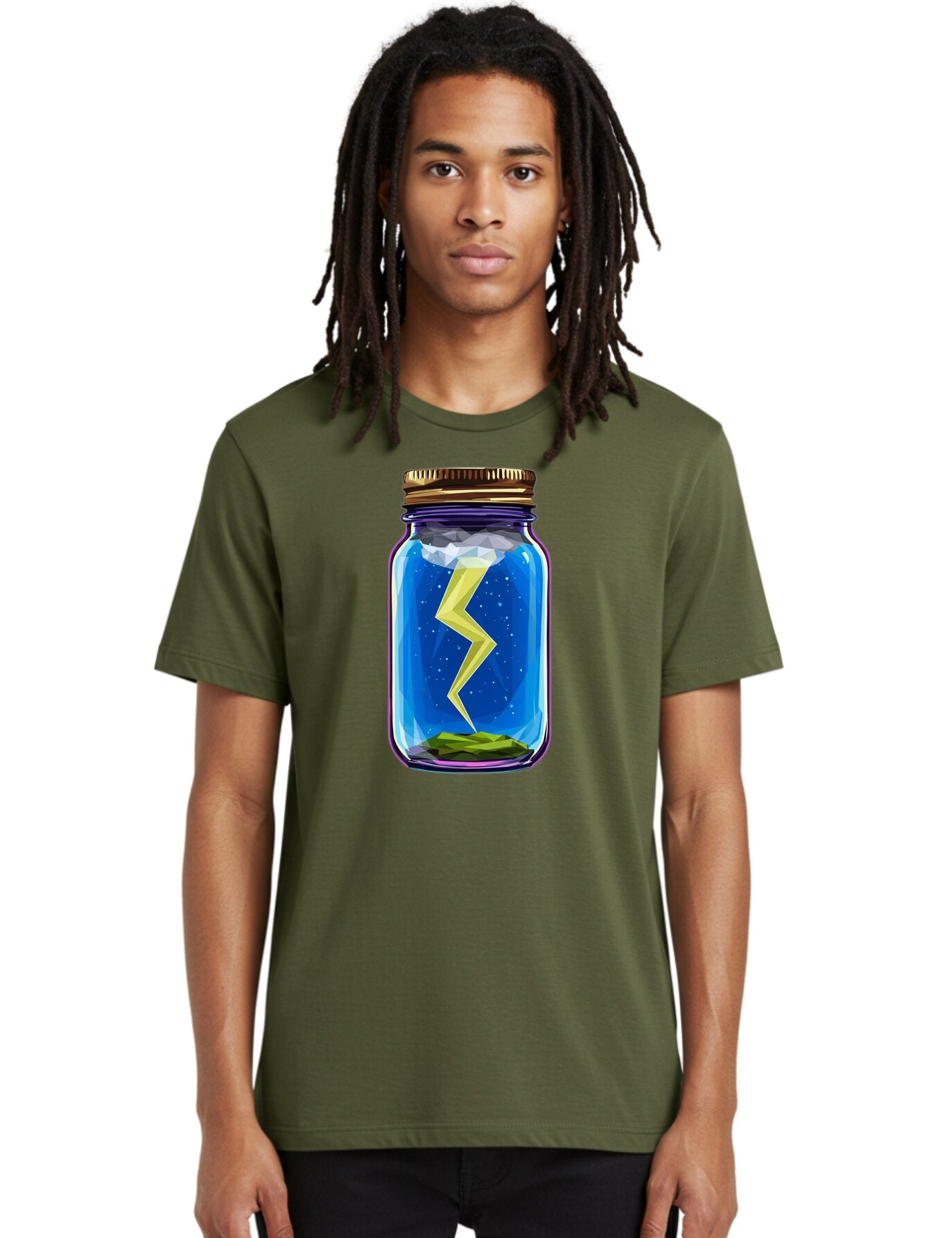 Lightning-In-A-Jar-2 Men'S Graphic Tee, 100% Cotton, Comfortable Casual Summer Wear, Machine Washable, Vintage Camera, Old Camera, Antique Camera, Black Camera, Classic Photography, Photography Equipment, Nostalgic Device, Film Camera, Bam774 27