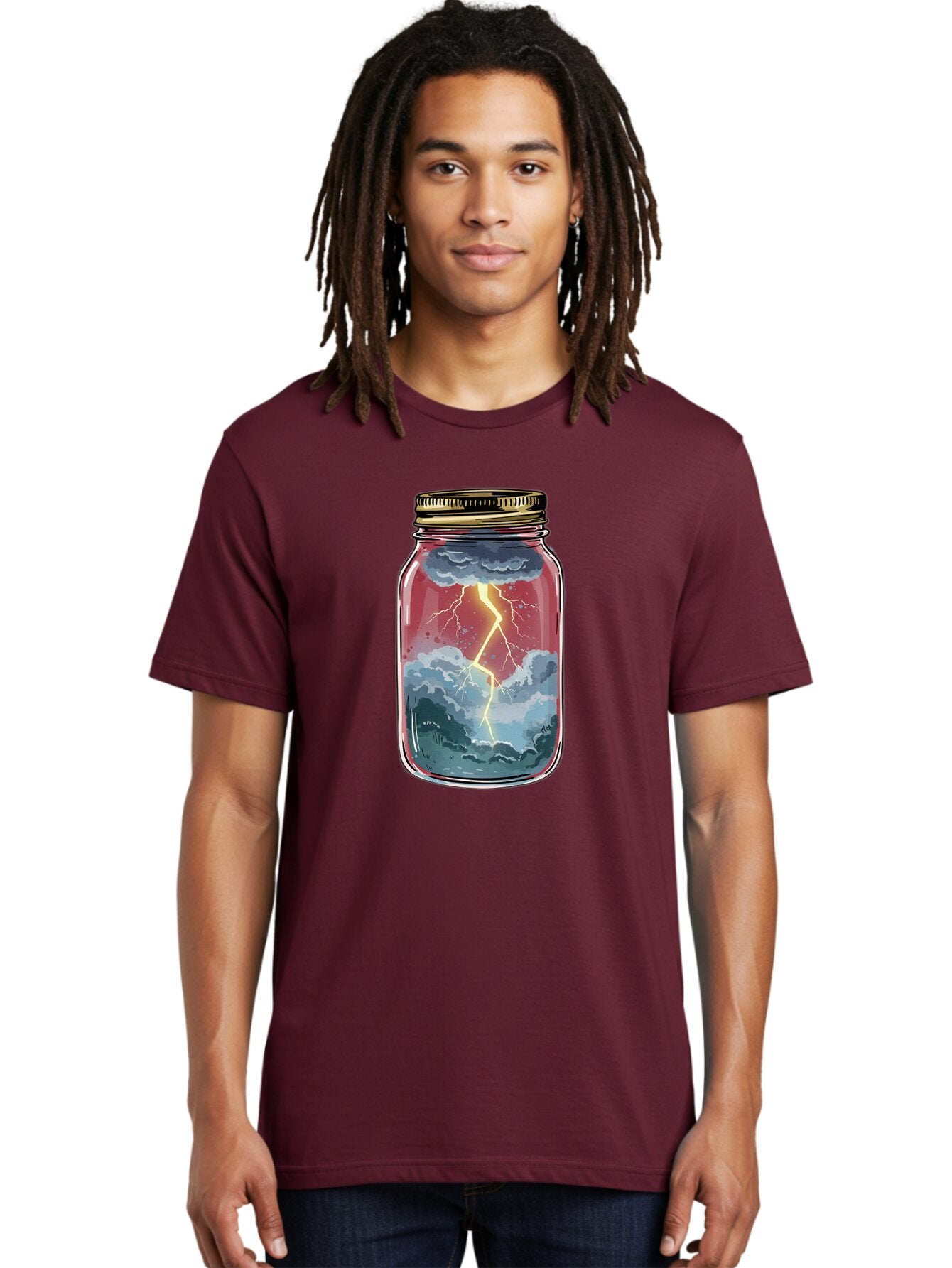 Lightning-In-A-Jar-3 Men'S Graphic Tee, 100% Cotton, Comfortable Casual Summer Wear, Machine Washable, Vintage Camera, Old Camera, Antique Camera, Black Camera, Classic Photography, Photography Equipment, Nostalgic Device, Film Camera, Bam775 26