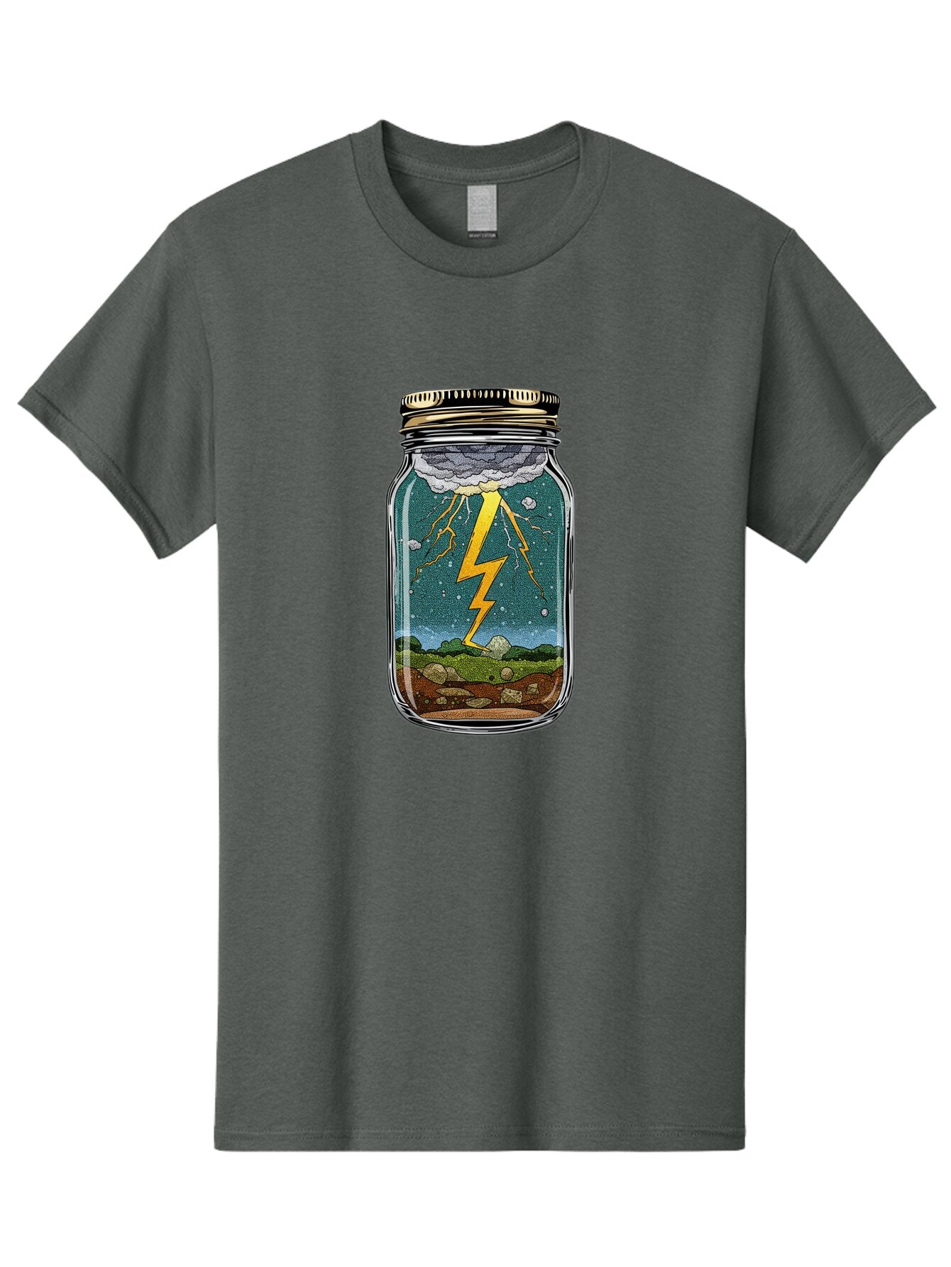 Lightning-In-A-Jar-4 Men'S Graphic Tee, 100% Cotton, Comfortable Casual Summer Wear, Machine Washable, Vintage Camera, Old Camera, Antique Camera, Black Camera, Classic Photography, Photography Equipment, Nostalgic Device, Film Camera, Bam776 4