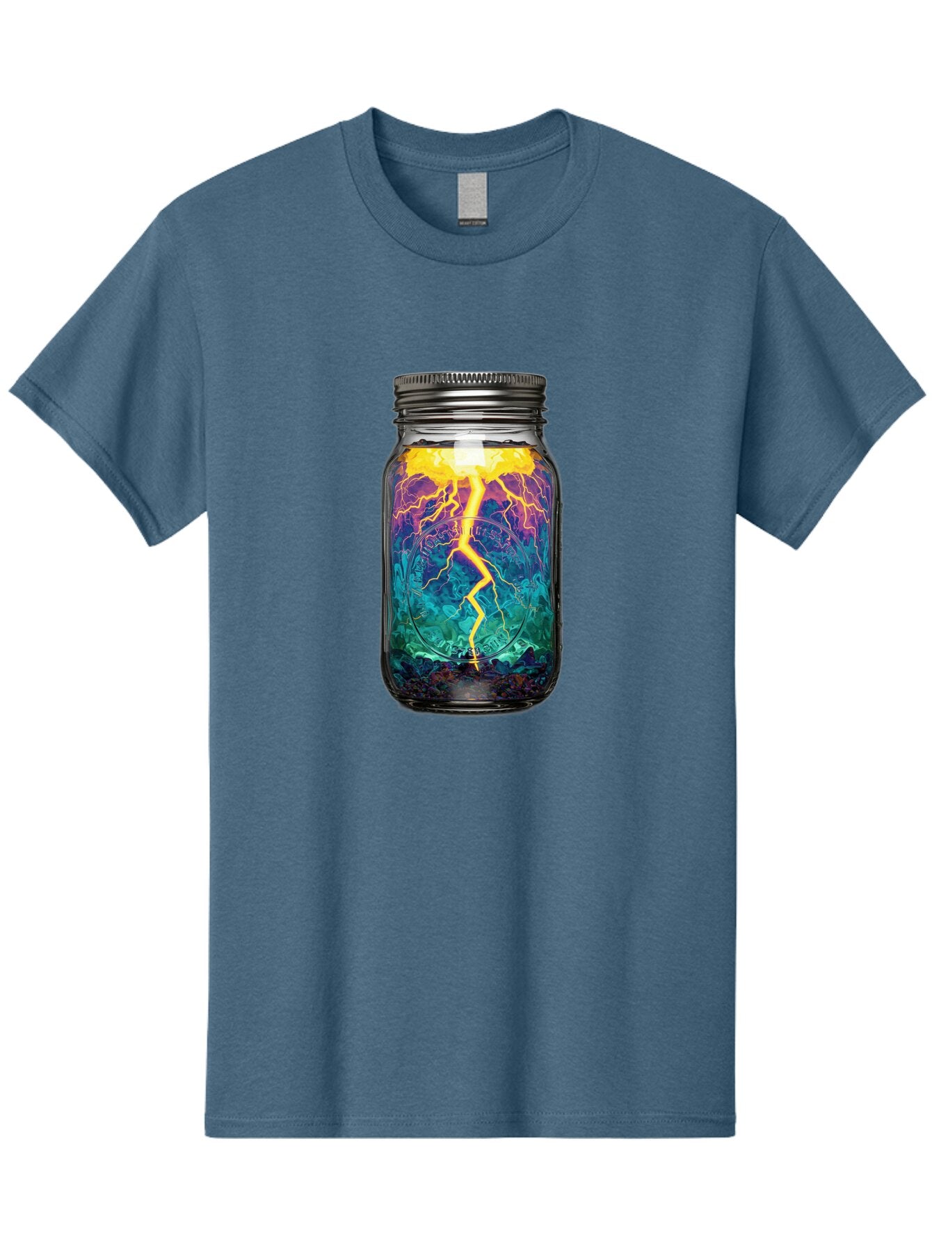 Lightning-In-A-Jar-6 Men'S Graphic Tee, 100% Cotton, Comfortable Casual Summer Wear, Machine Washable, Vintage Camera, Old Camera, Antique Camera, Black Camera, Classic Photography, Photography Equipment, Nostalgic Device, Film Camera, Bam778 5