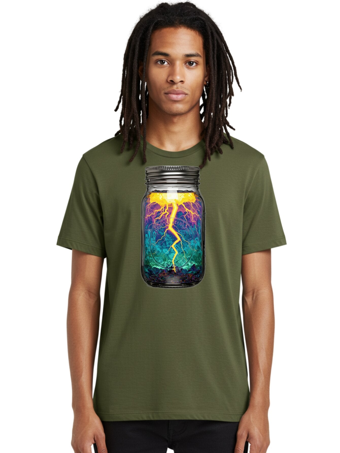 Lightning-In-A-Jar-6 Men'S Graphic Tee, 100% Cotton, Comfortable Casual Summer Wear, Machine Washable, Vintage Camera, Old Camera, Antique Camera, Black Camera, Classic Photography, Photography Equipment, Nostalgic Device, Film Camera, Bam778 21