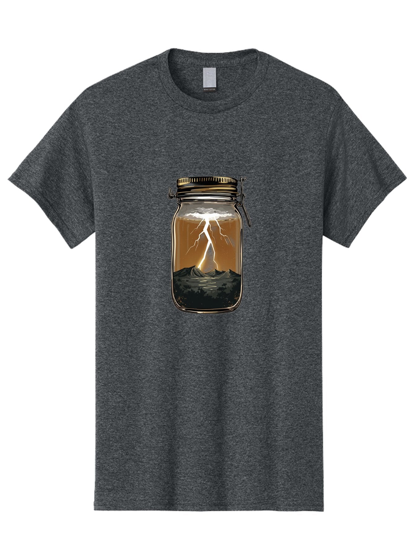 Lightning-In-Jar Men'S Graphic Tee, 100% Cotton, Comfortable Casual Summer Wear, Machine Washable, Vintage Camera, Old Camera, Antique Camera, Black Camera, Classic Photography, Photography Equipment, Nostalgic Device, Film Camera, Camera Art Bam782