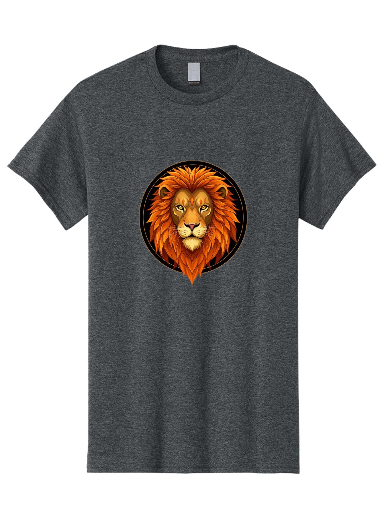 Lion-Head-Logo Men'S Graphic Tee, 100% Cotton, Comfortable Casual Summer Wear, Machine Washable, Vintage Camera, Old Camera, Antique Camera, Black Camera, Classic Photography, Photography Equipment, Nostalgic Device, Film Camera, Camera Art Bam786 4