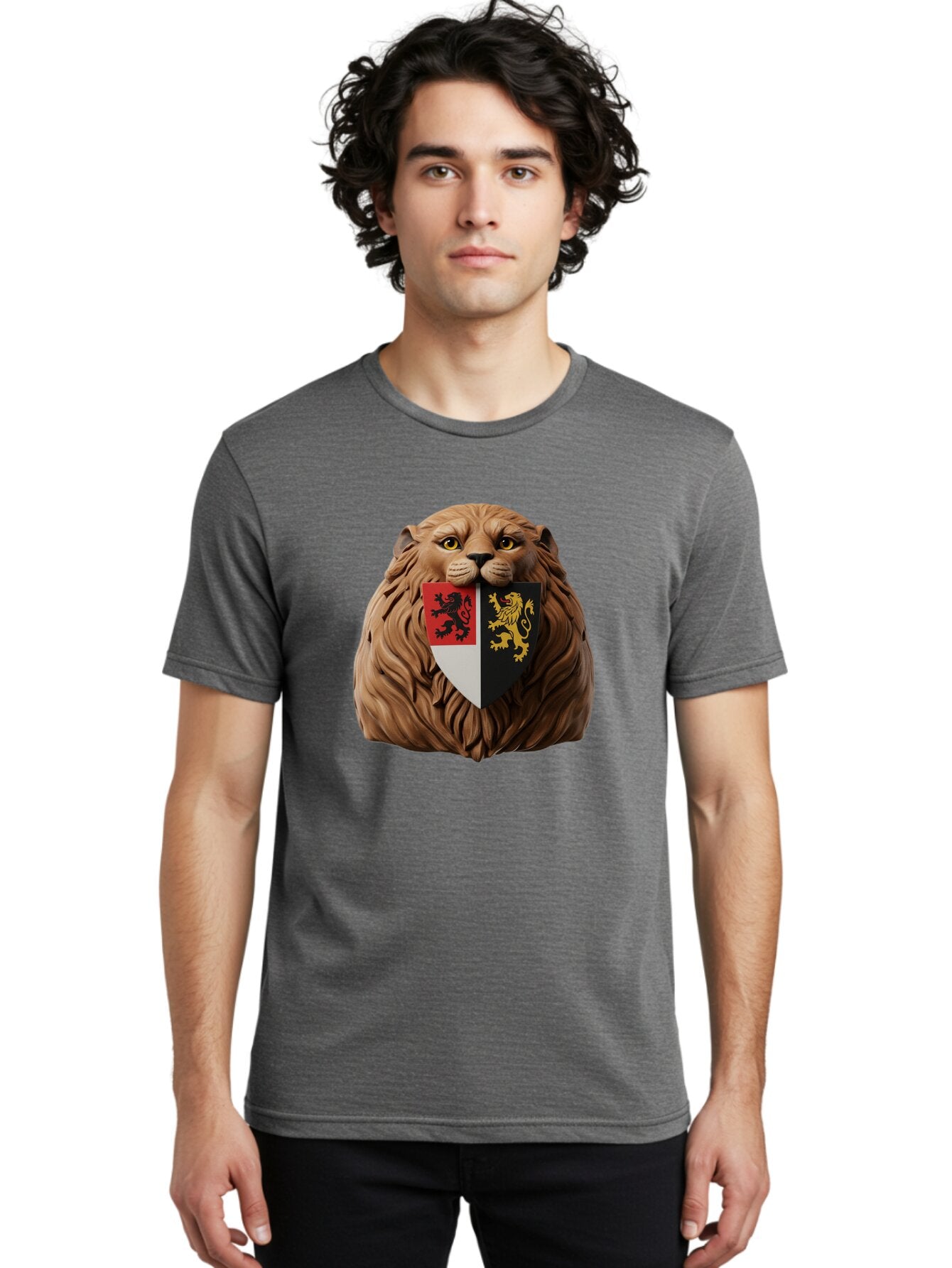 Lion-Shield-Crest Men'S Graphic Tee, 100% Cotton, Comfortable Casual Summer Wear, Machine Washable, Vintage Camera, Old Camera, Antique Camera, Black Camera, Classic Photography, Photography Equipment, Nostalgic Device, Film Camera, Camera Art Bam787 20