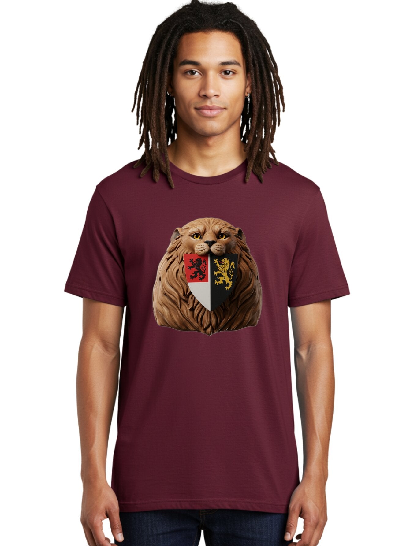 Lion-Shield-Crest Men'S Graphic Tee, 100% Cotton, Comfortable Casual Summer Wear, Machine Washable, Vintage Camera, Old Camera, Antique Camera, Black Camera, Classic Photography, Photography Equipment, Nostalgic Device, Film Camera, Camera Art Bam787 26