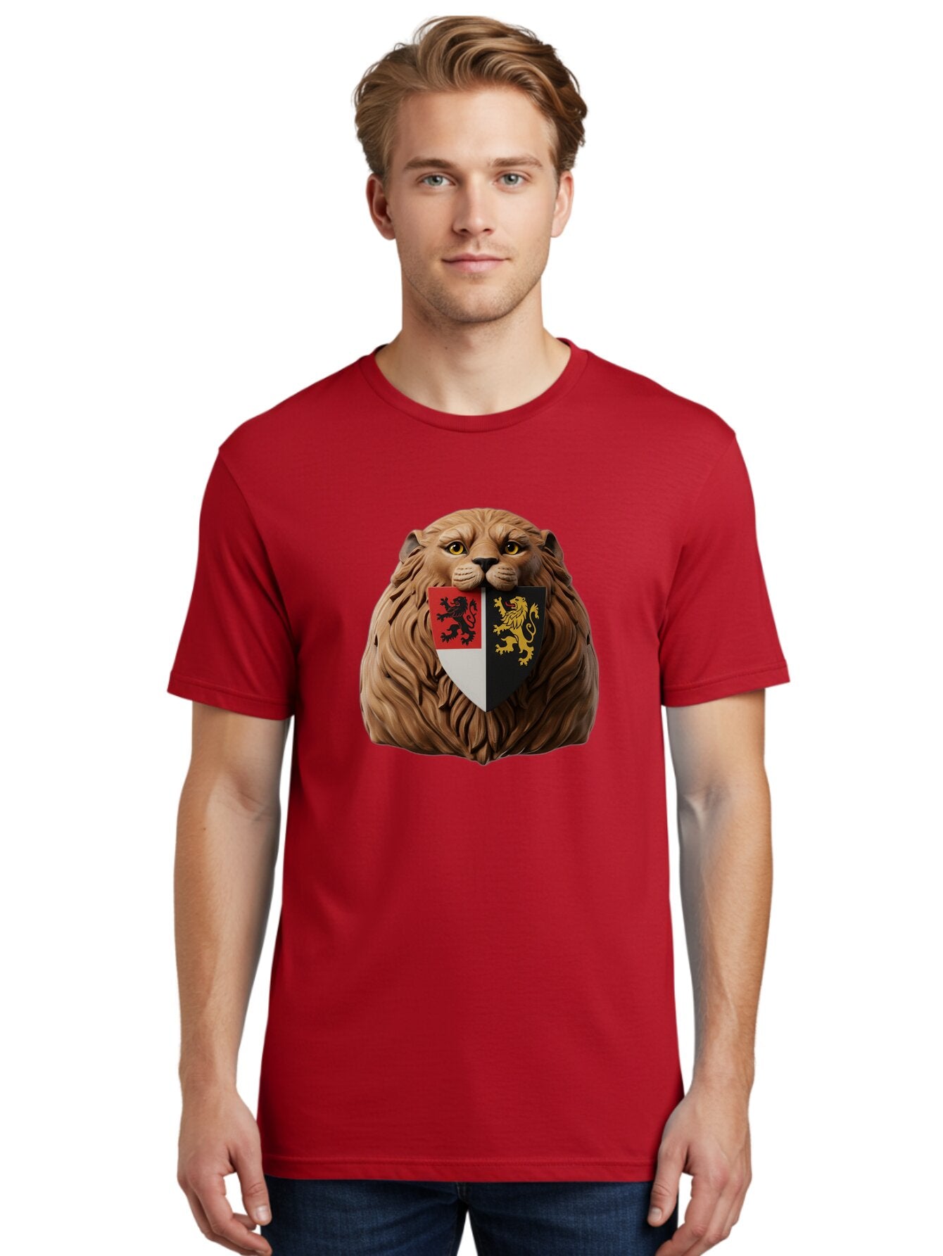Lion-Shield-Crest Men'S Graphic Tee, 100% Cotton, Comfortable Casual Summer Wear, Machine Washable, Vintage Camera, Old Camera, Antique Camera, Black Camera, Classic Photography, Photography Equipment, Nostalgic Device, Film Camera, Camera Art Bam787 29