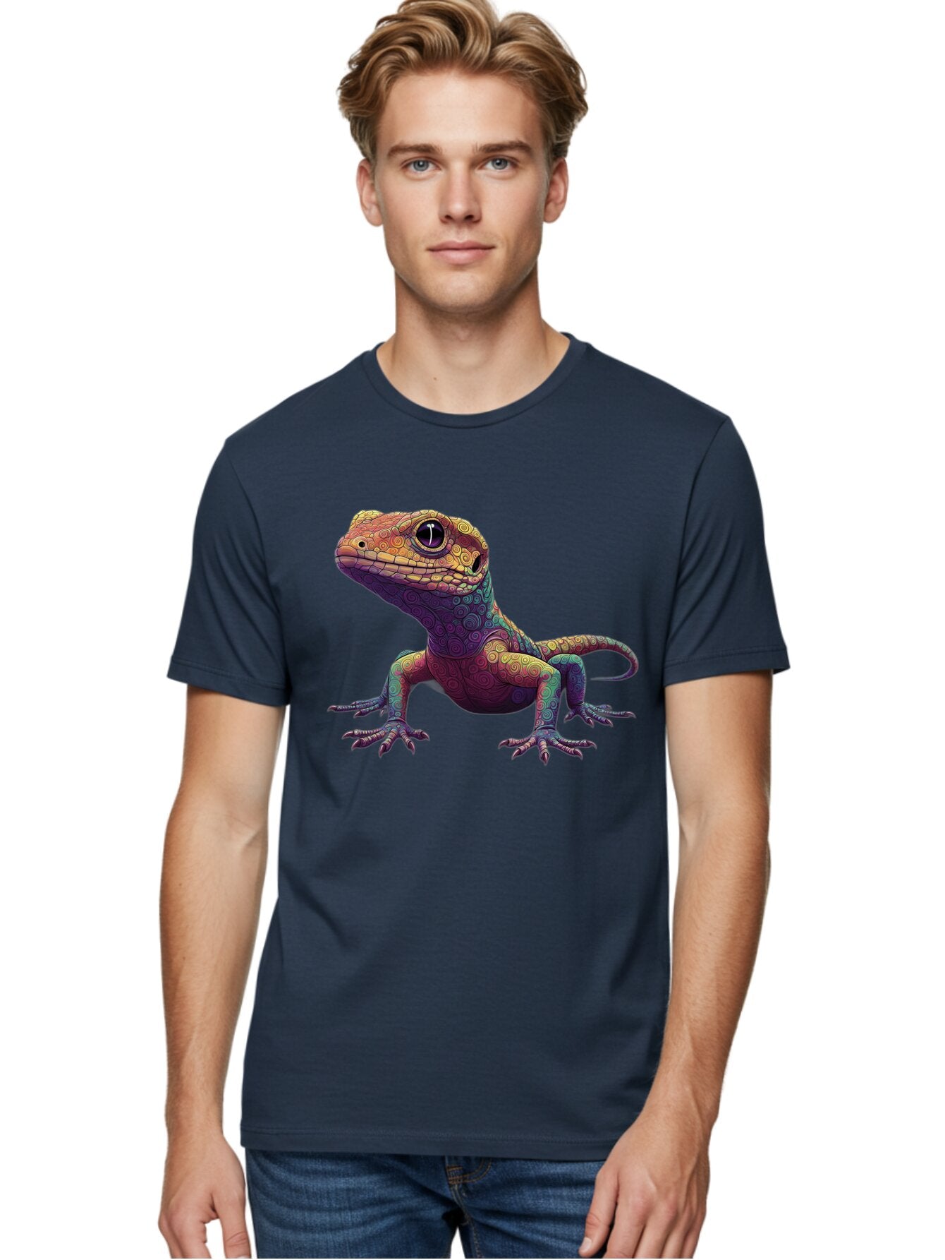 Lizard-1 Men'S Graphic Tee, 100% Cotton, Comfortable Casual Summer Wear, Machine Washable, Vintage Camera, Old Camera, Antique Camera, Black Camera, Classic Photography, Photography Equipment, Nostalgic Device, Film Camera, Camera Art Bam792 30