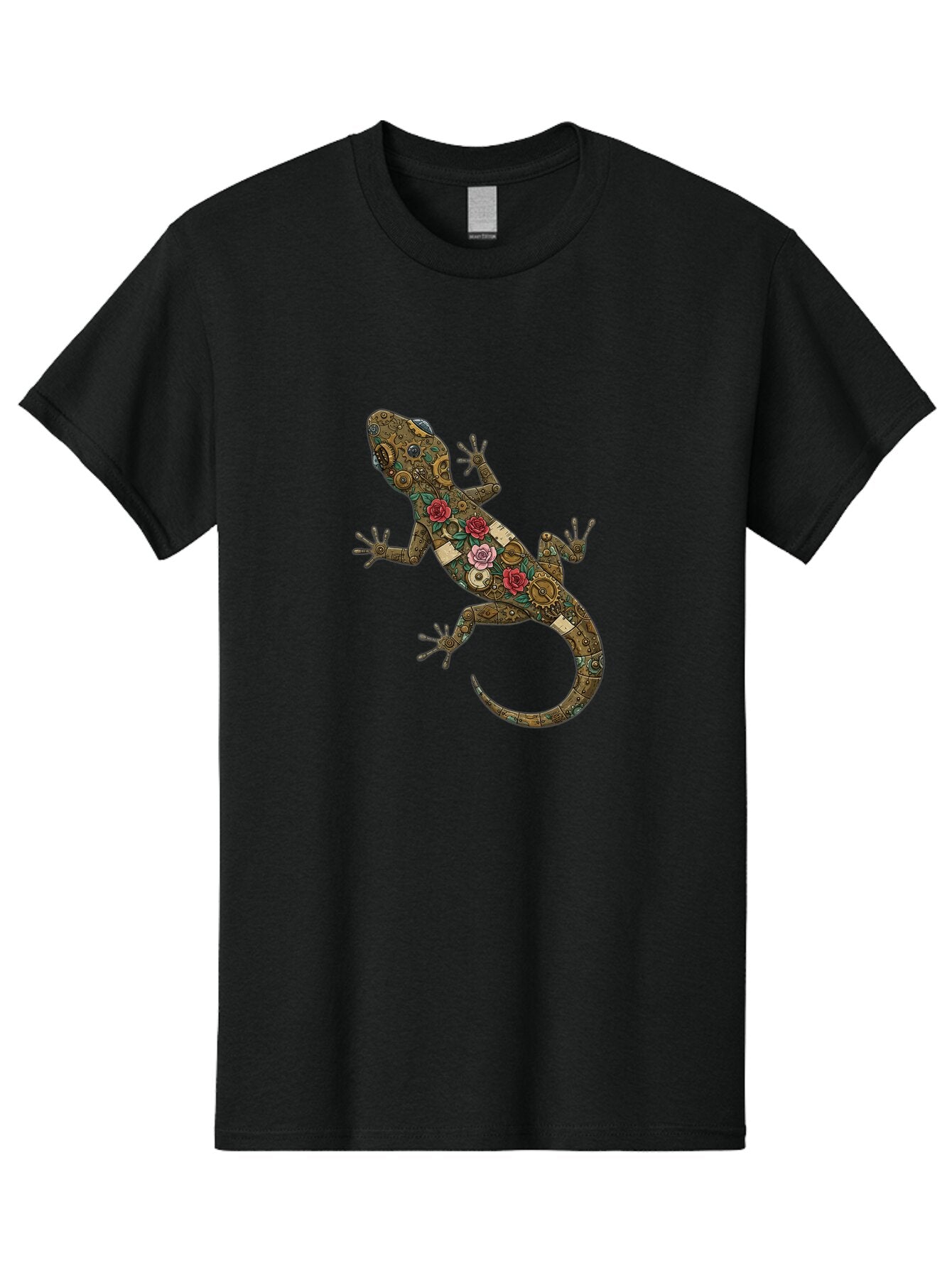 Lizard-With-Roses Men'S Graphic Tee, 100% Cotton, Comfortable Casual Summer Wear, Machine Washable, Vintage Camera, Old Camera, Antique Camera, Black Camera, Classic Photography, Photography Equipment, Nostalgic Device, Film Camera, Camera Art Bam794 14