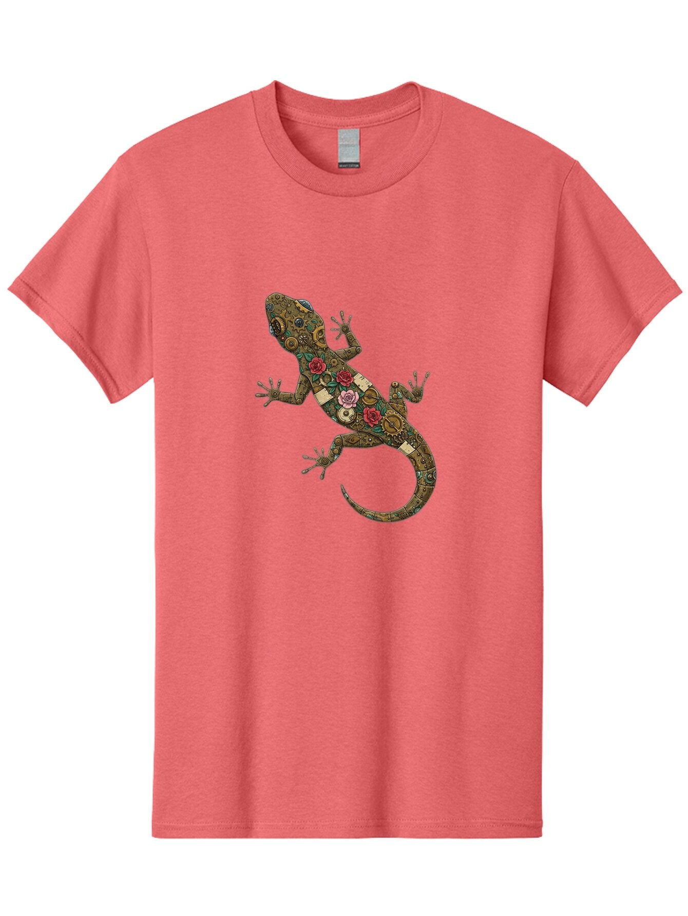 Lizard-With-Roses Men'S Graphic Tee, 100% Cotton, Comfortable Casual Summer Wear, Machine Washable, Vintage Camera, Old Camera, Antique Camera, Black Camera, Classic Photography, Photography Equipment, Nostalgic Device, Film Camera, Camera Art Bam794 11