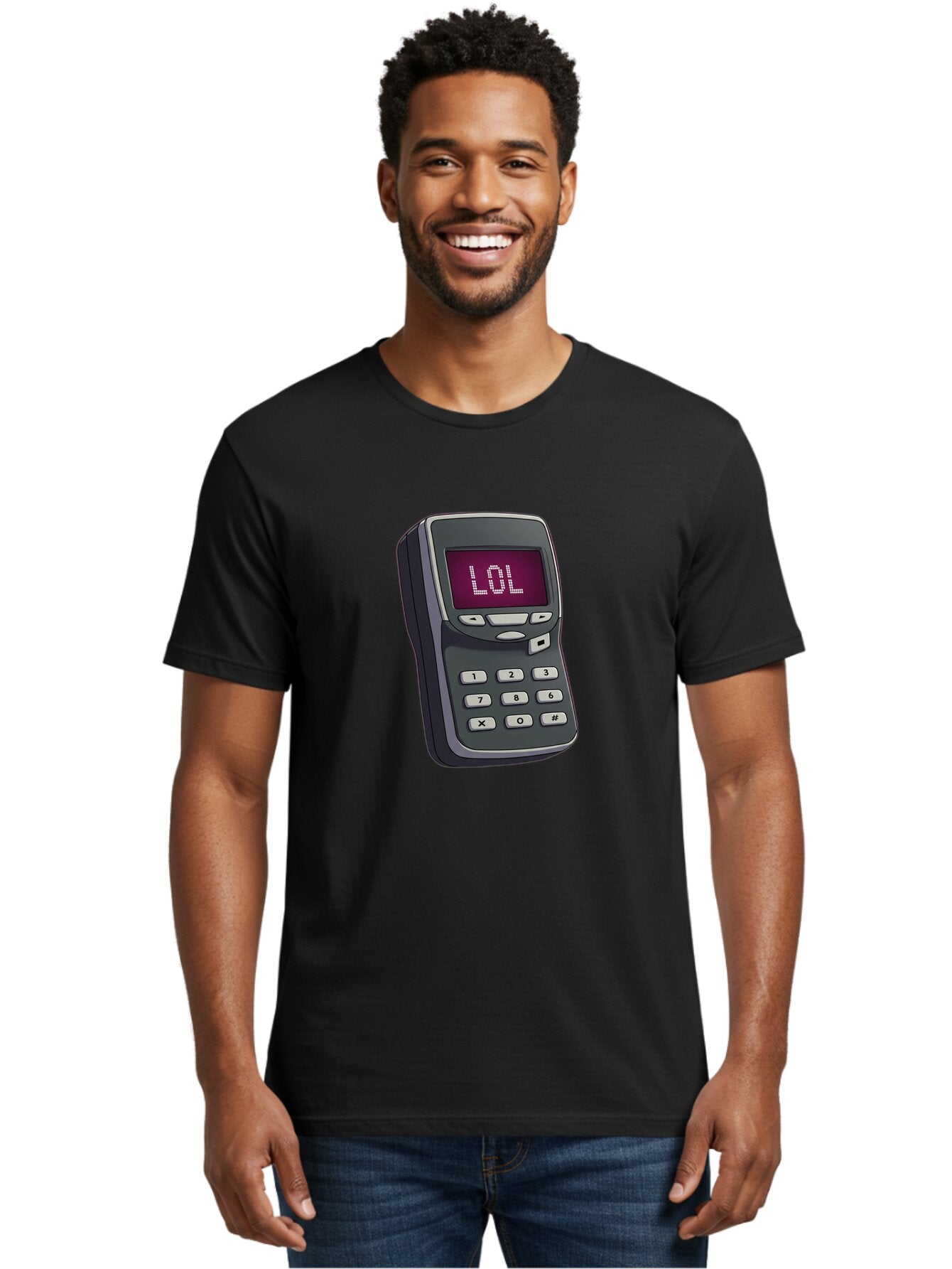 Lol-Phone-2 Men'S Graphic Tee, 100% Cotton, Comfortable Casual Summer Wear, Machine Washable, Vintage Camera, Old Camera, Antique Camera, Black Camera, Classic Photography, Photography Equipment, Nostalgic Device, Film Camera, Camera Art Bam806 23